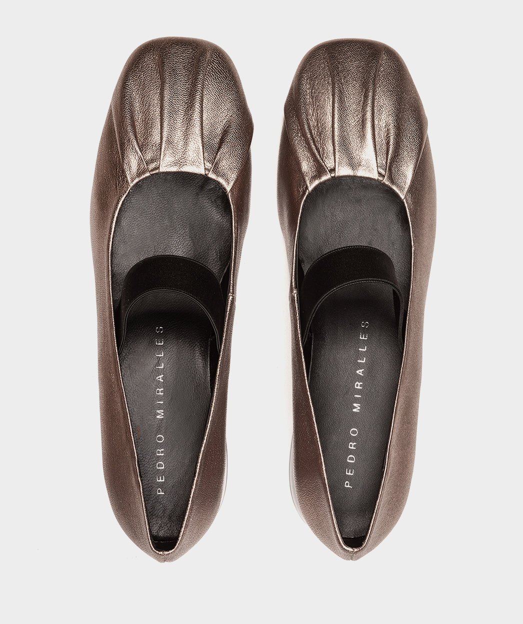 Metallic heeled shoes PEDRO MIRALLES Golden