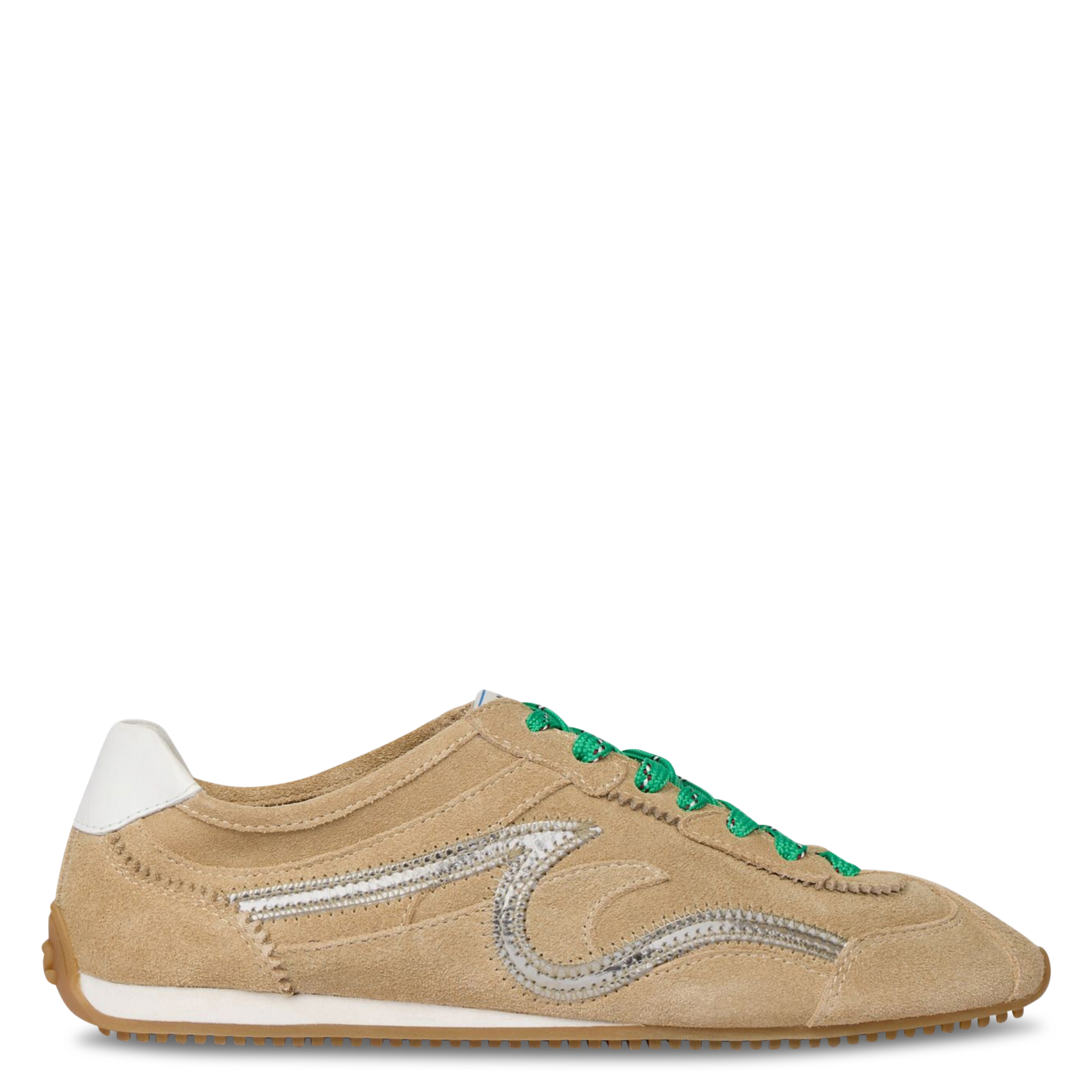 Baskets basses en cuir SANDRO Beige