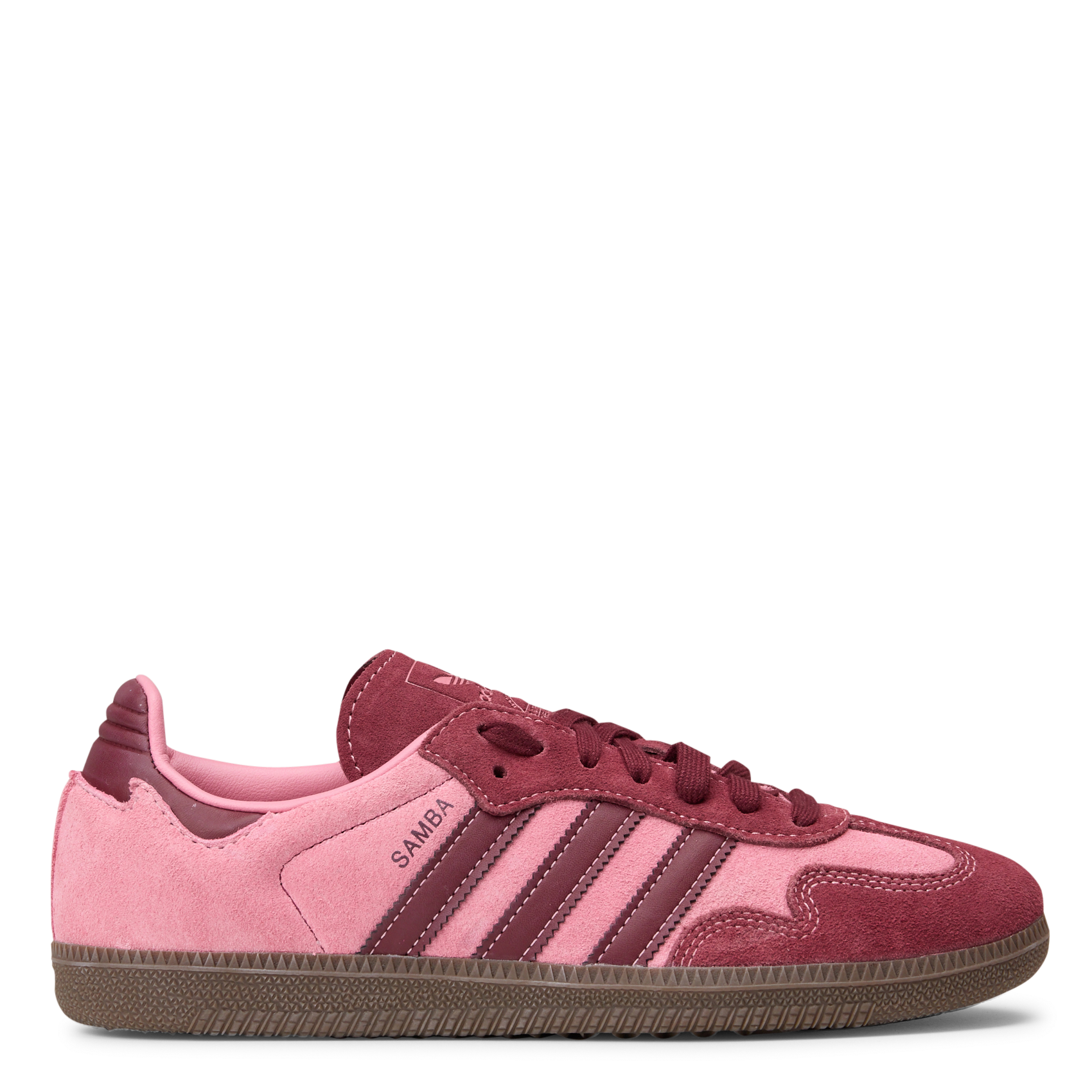 Baskets basses en cuir ADIDAS Rose