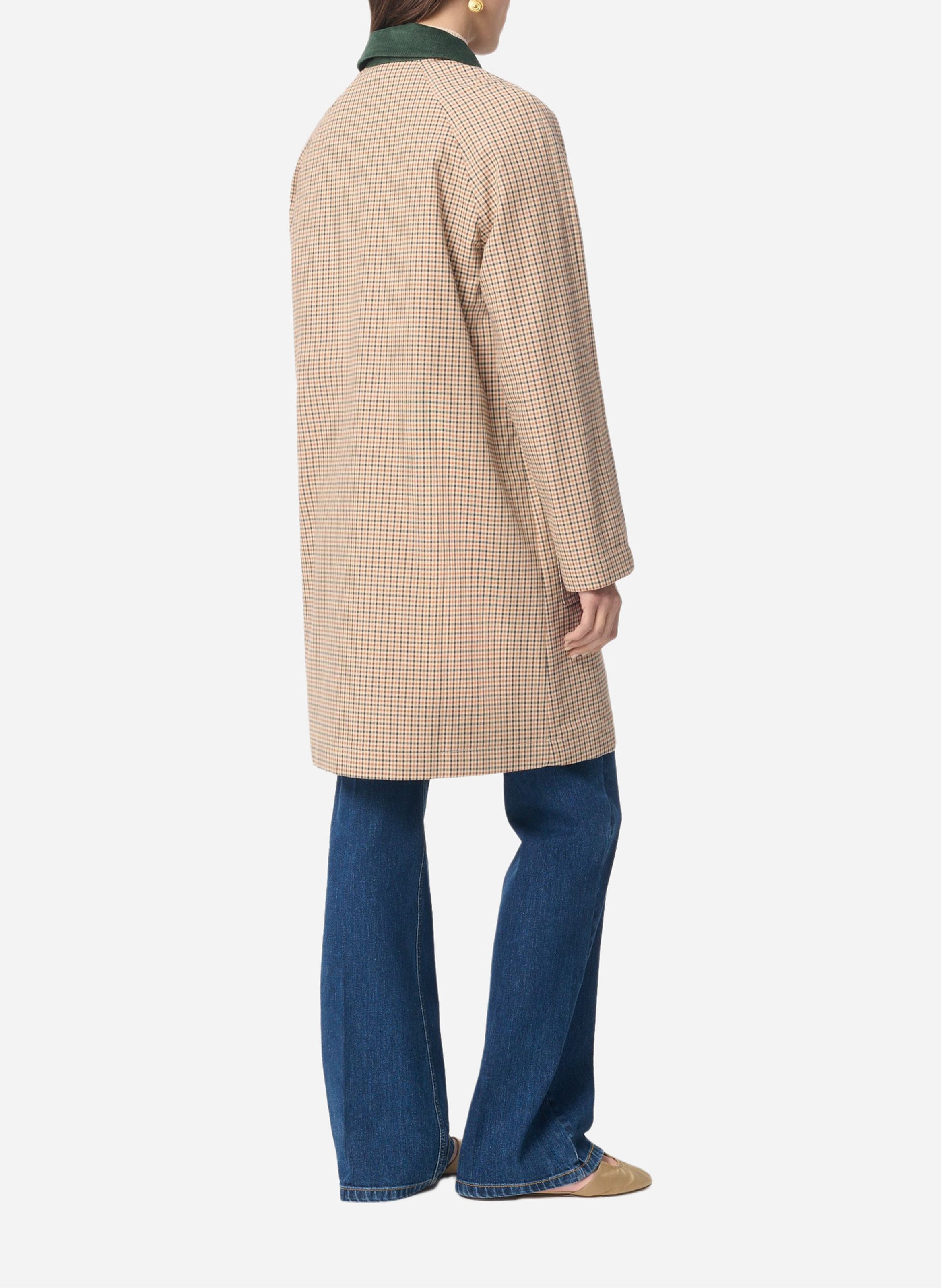 Geruite jas met klassieke kraag VANESSA BRUNO Veelkleurig