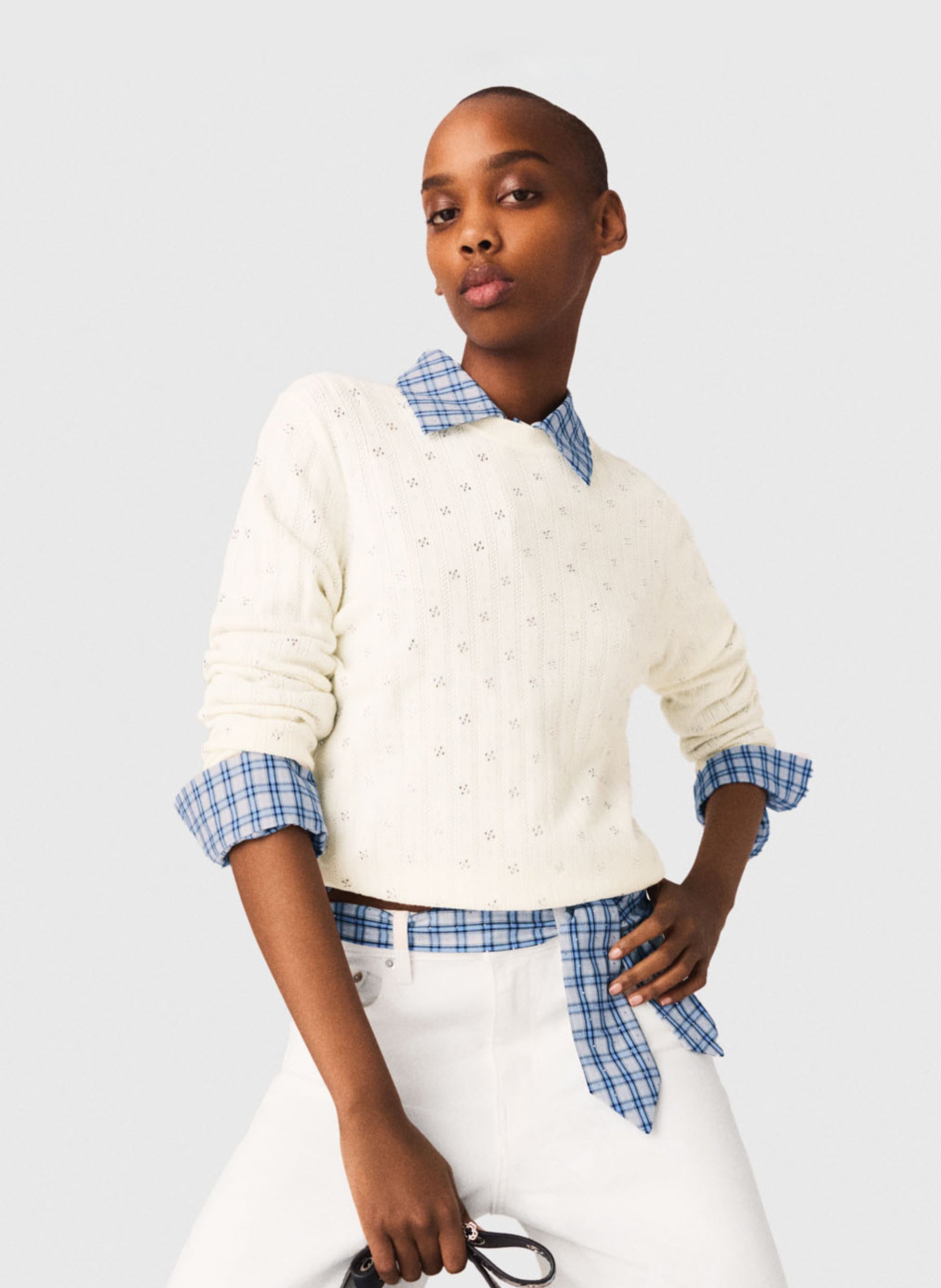 Alpaca wool sweater MAJE Beige