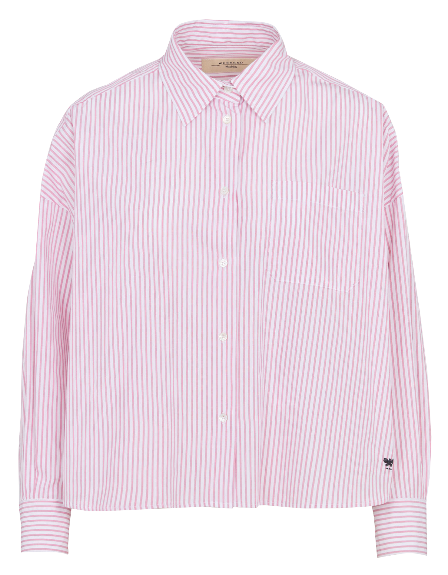 Chemise ample à rayures en coton MAX MARA WEEK END Rouge