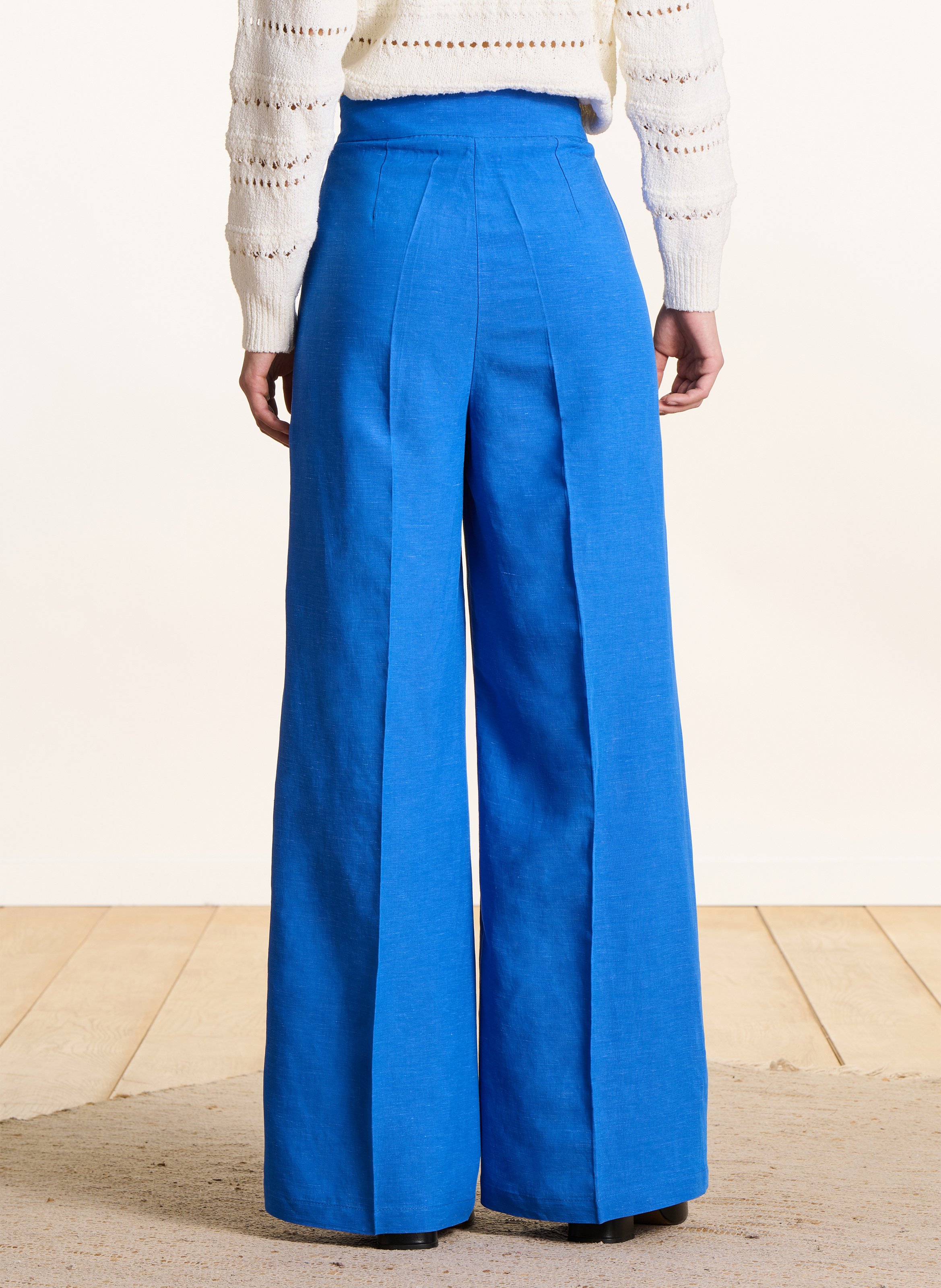Wide-leg pants with braces LA FEE MARABOUTEE Blue