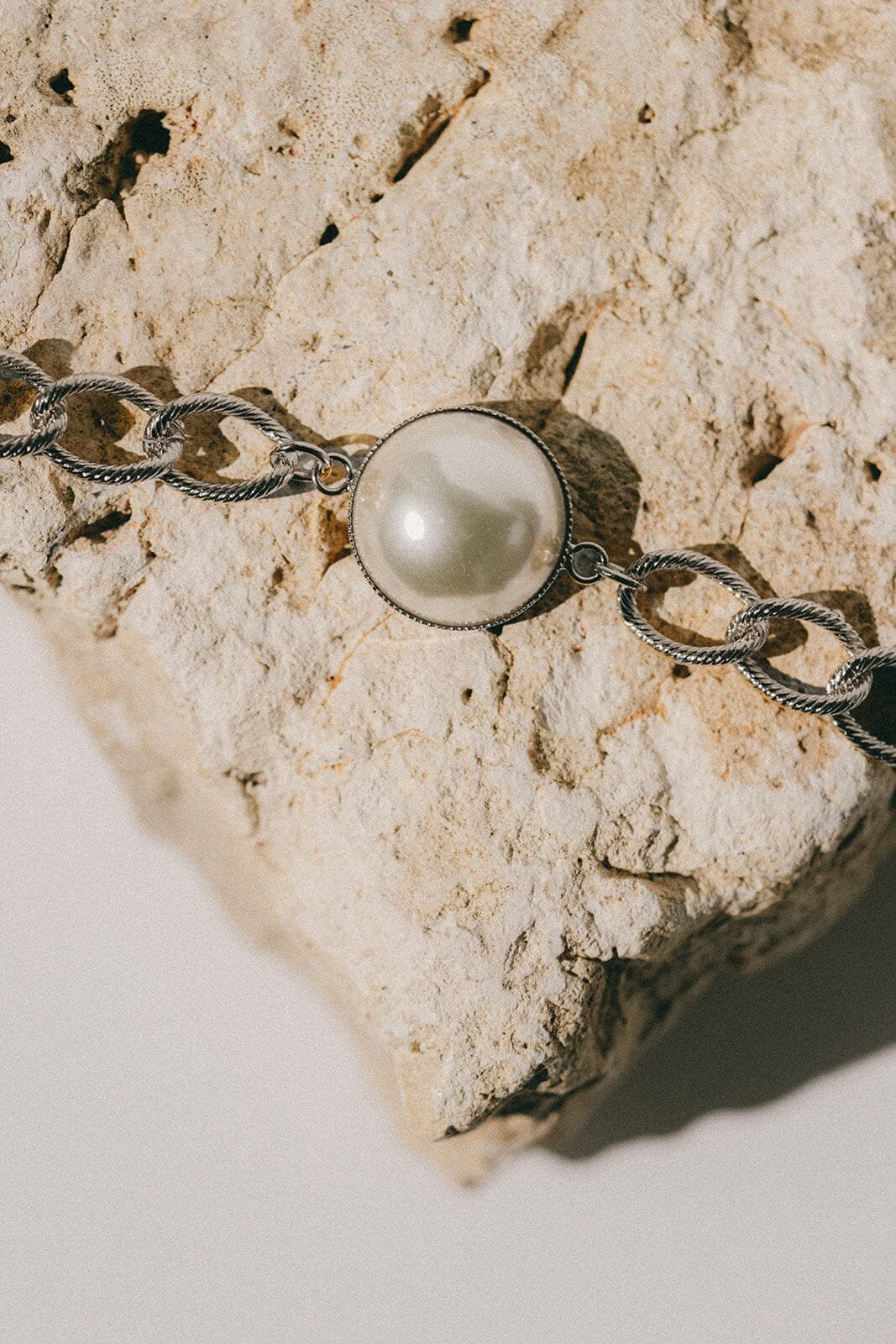 Maxi gold-plated pearl bracelet MONSIEUR SIMONE Silver