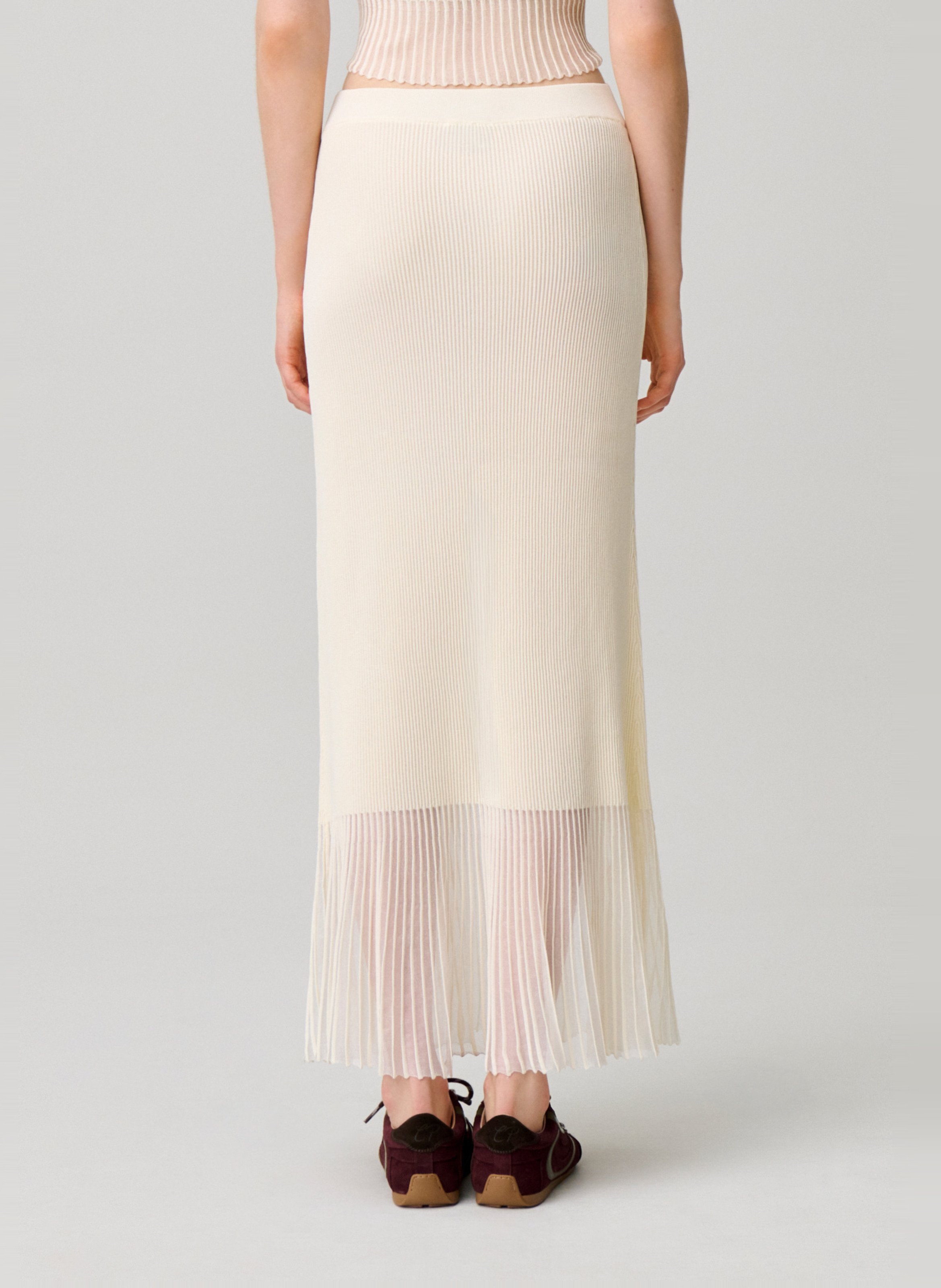 Jupe midi  CLAUDIE PIERLOT Beige