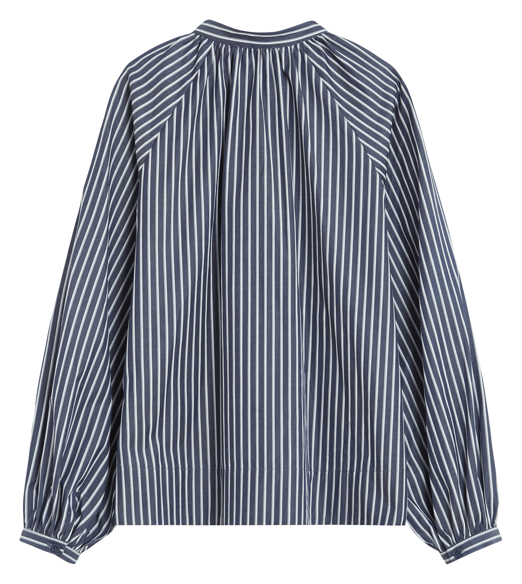 Oversized blouse met ronde hals en strepen GRACE ET MILA Blauw
