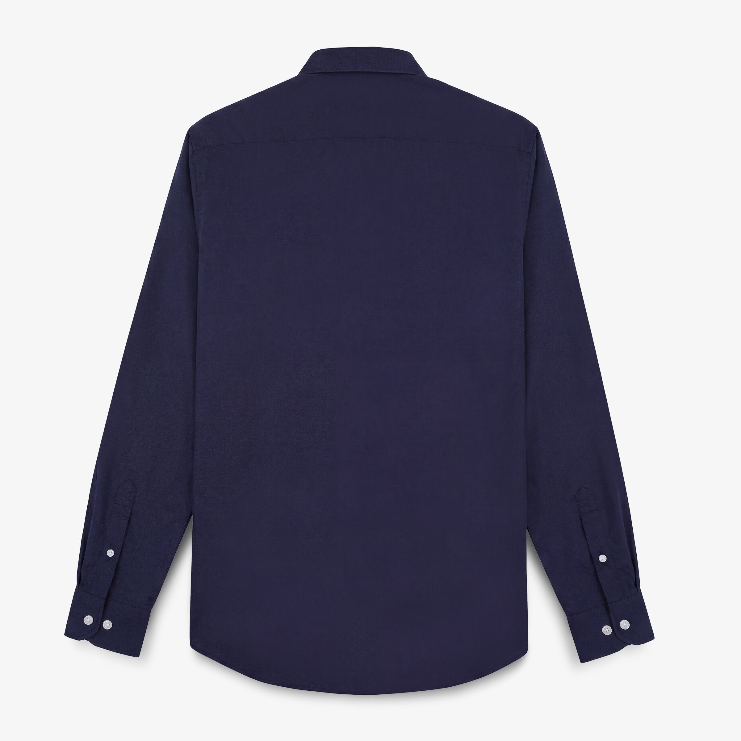 Chemises manches longues en coton avec poche poitrine bleu marine SERGE BLANCO Bleu