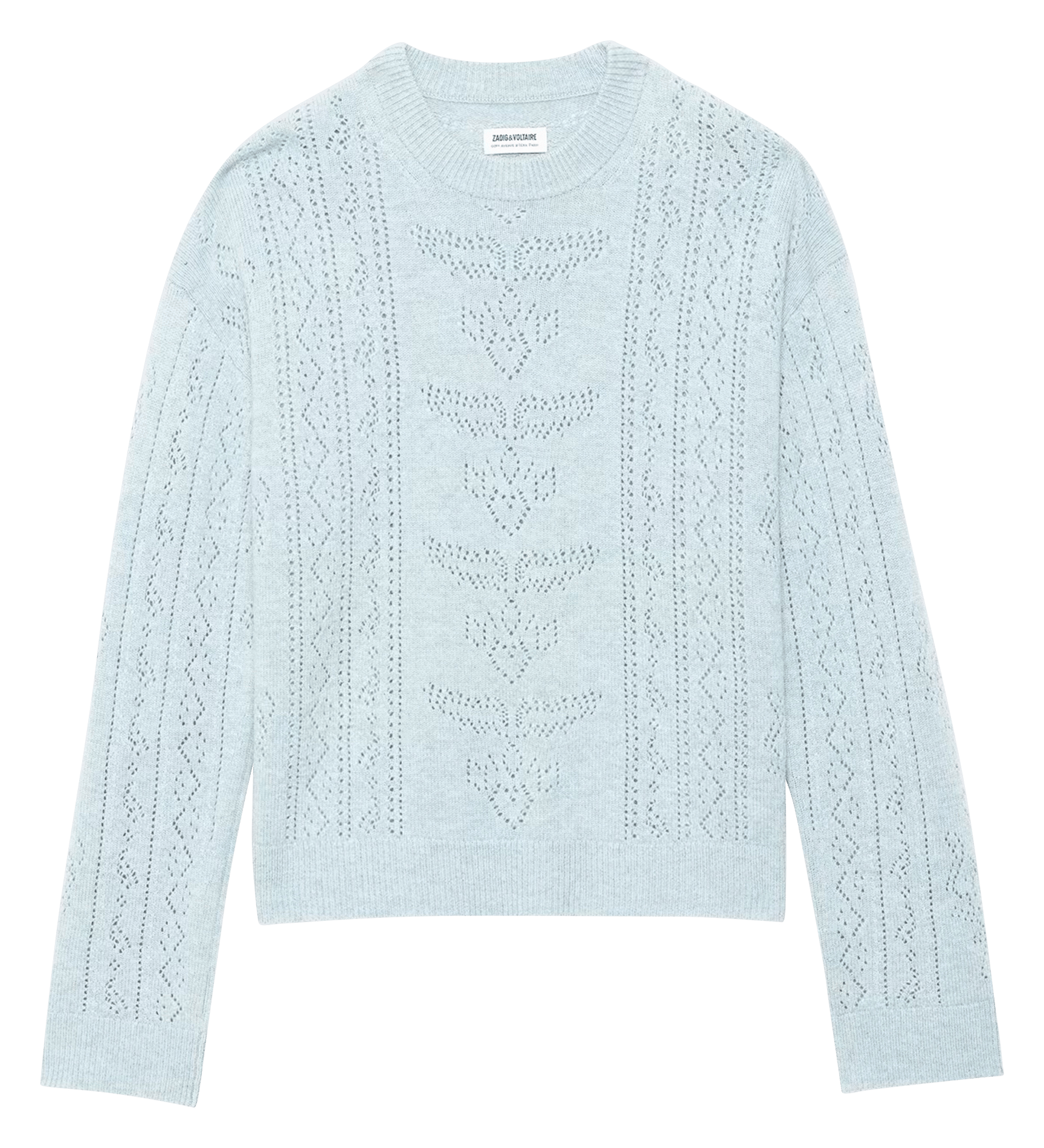 Oversize-Pullover aus Wolle und Kaschmir ZADIG&VOLTAIRE Blau
