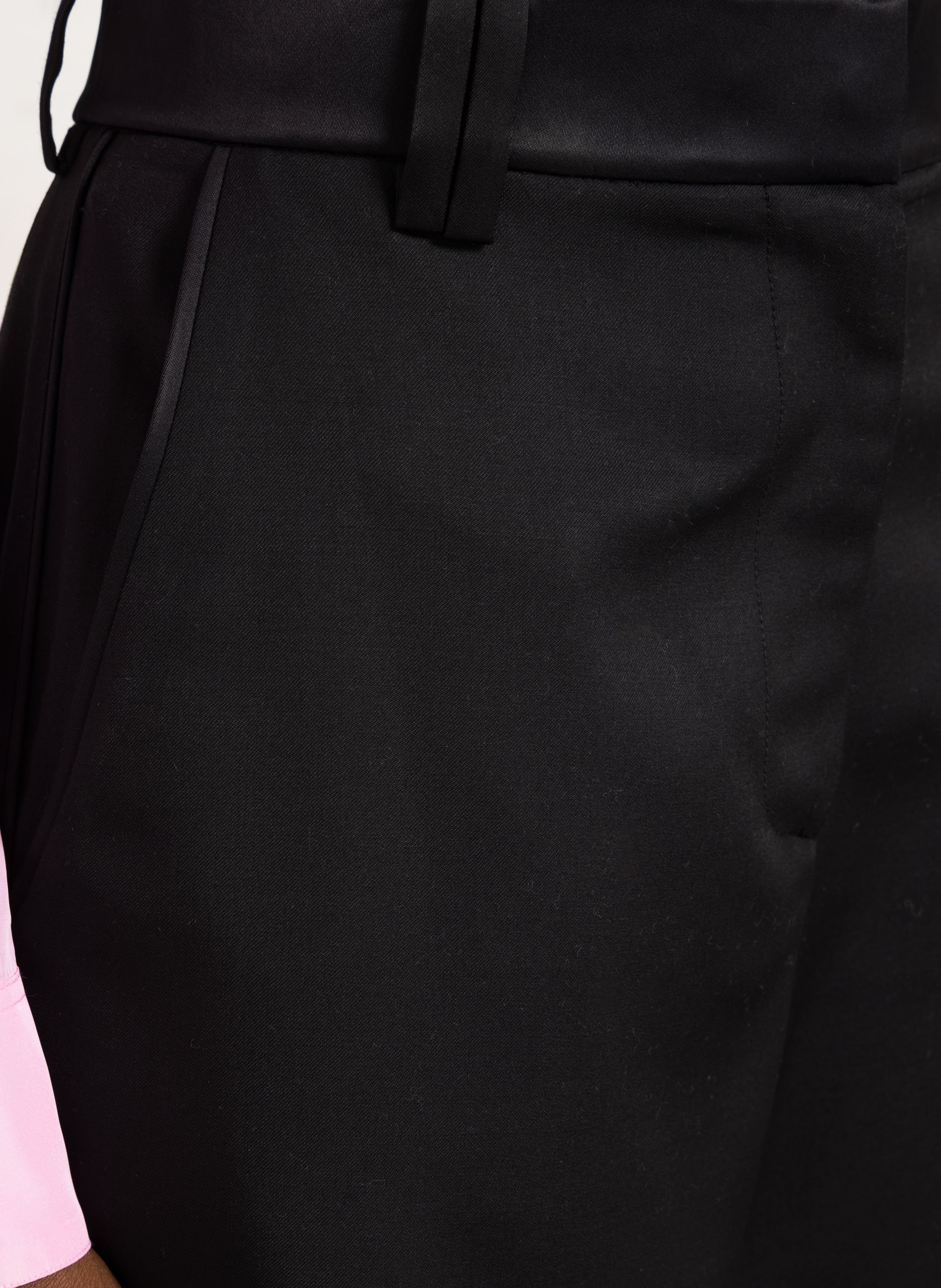 Pantalon tailleur en laine MARGAUX LONNBERG Noir