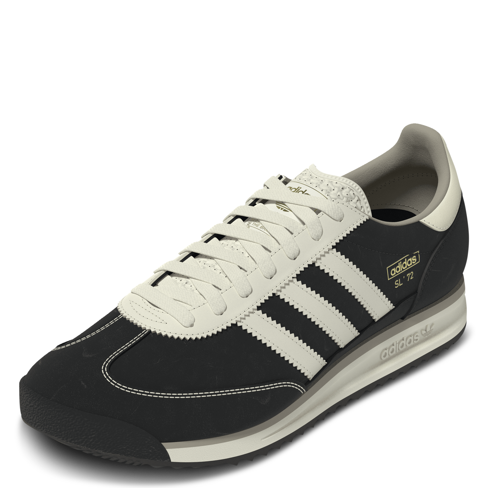 Baskets basses à lacets unies ADIDAS Noir