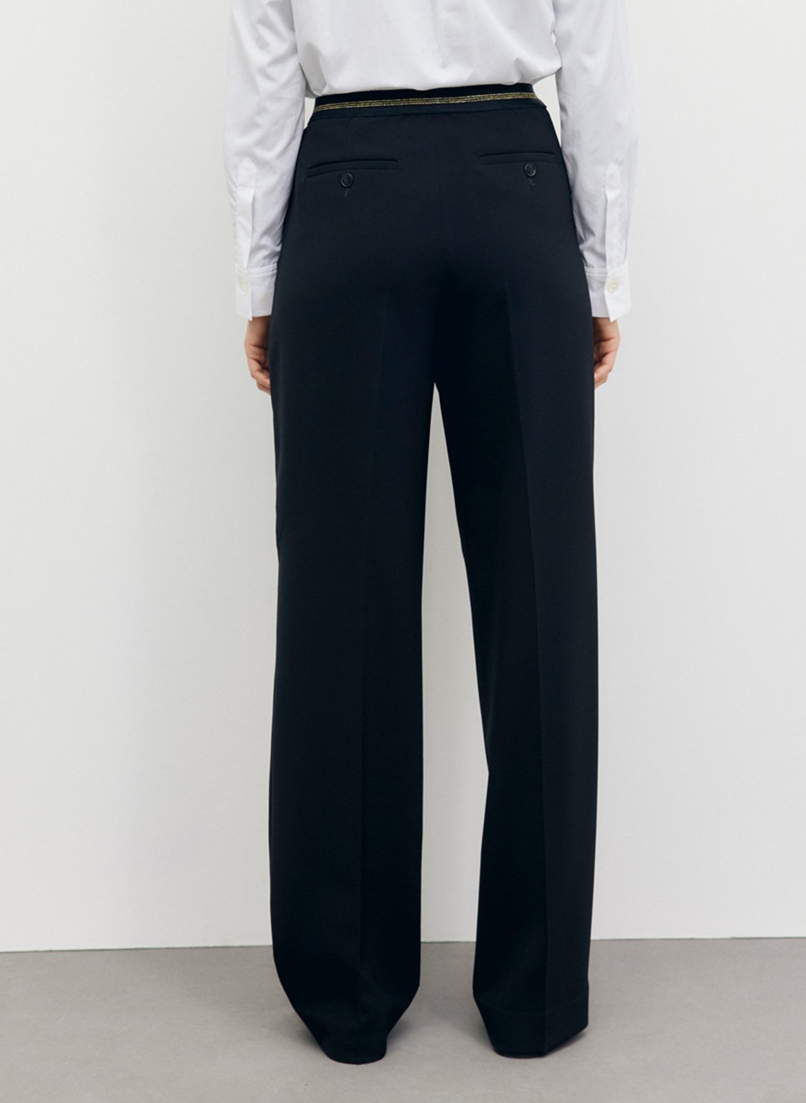 Gerade geschnittene Bundfaltenhose GERARD DAREL Schwarz