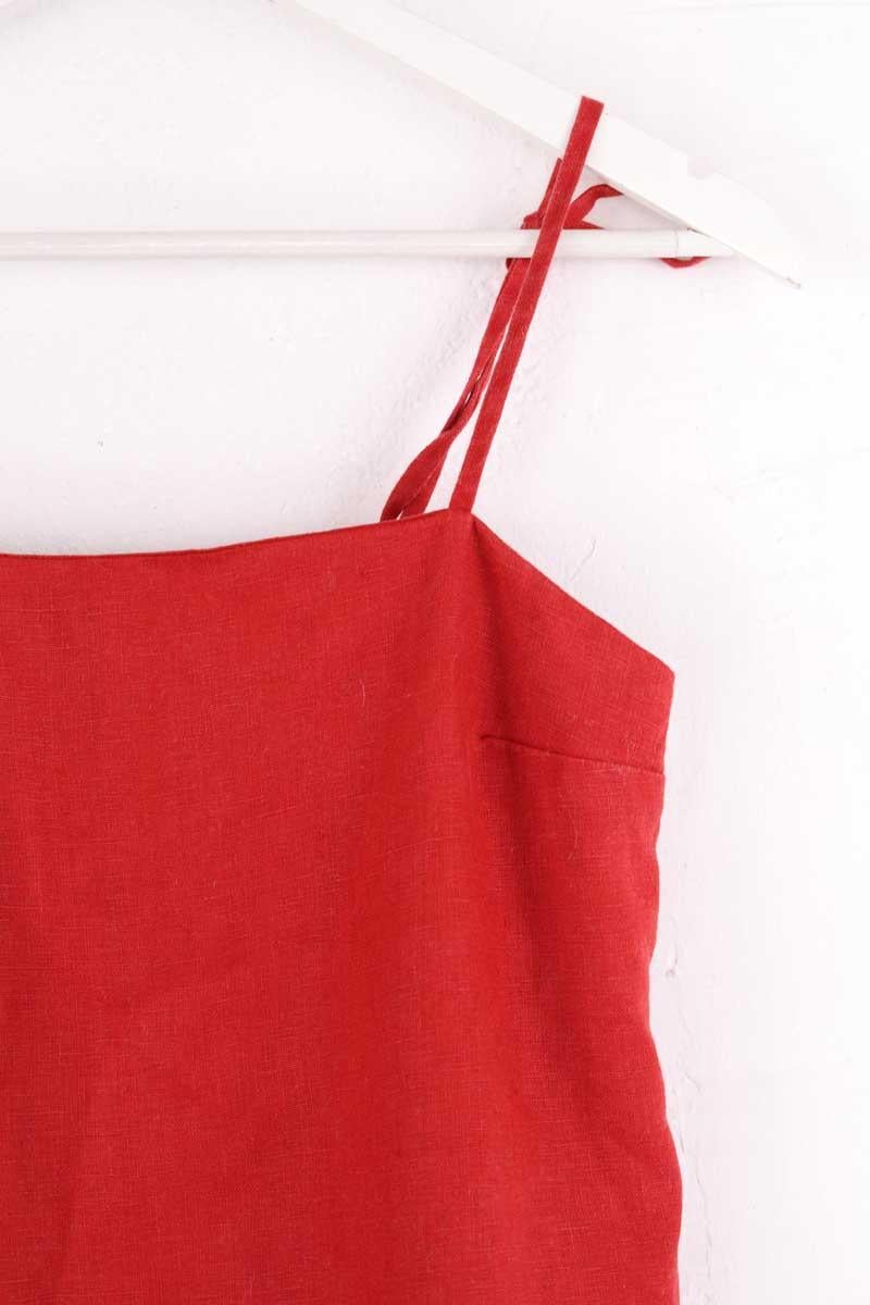 Top sans manche REFORMATION - Seconde Main Rouge