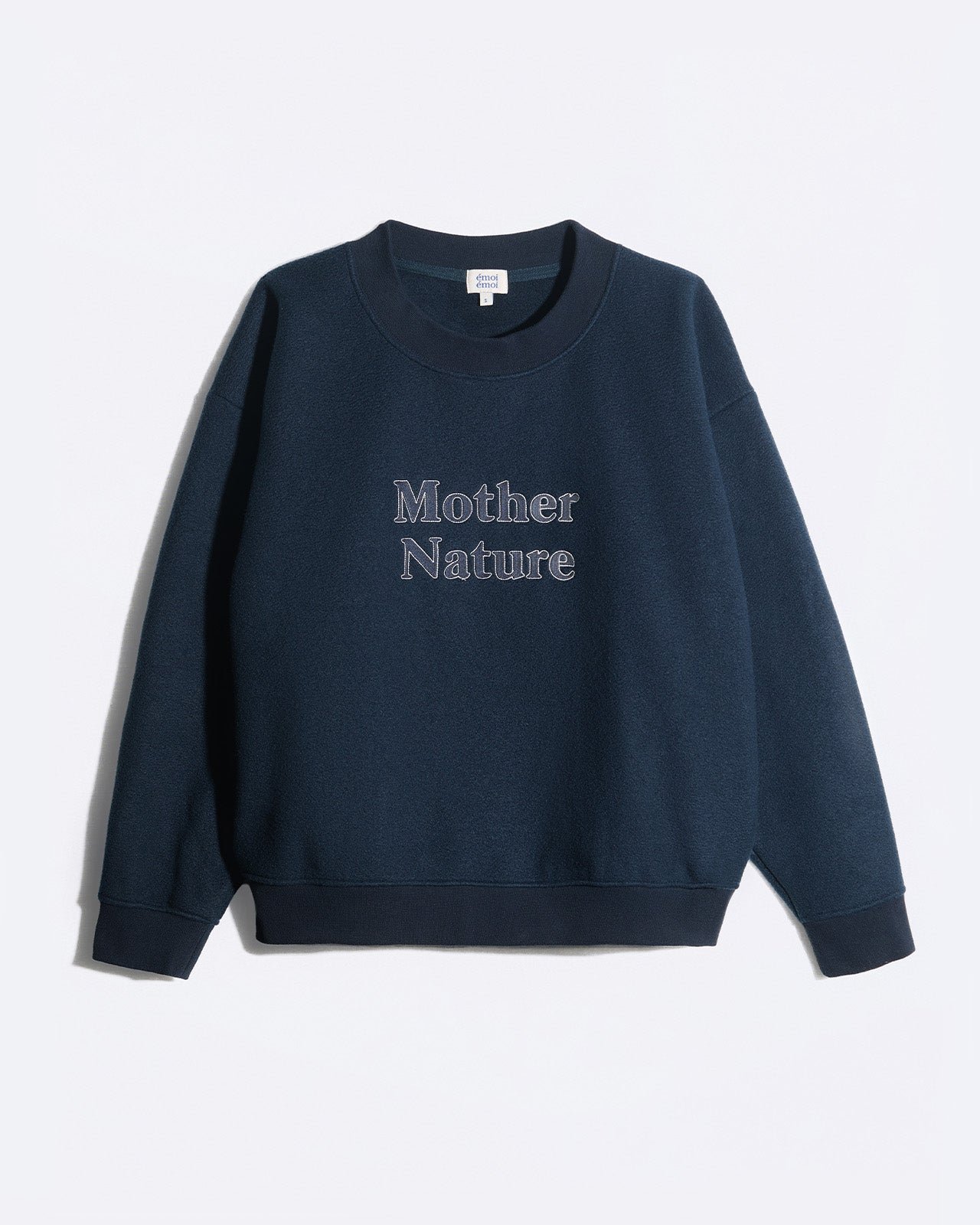 Embroidered Mother Nature Sweatshirt EMOI EMOI Blue