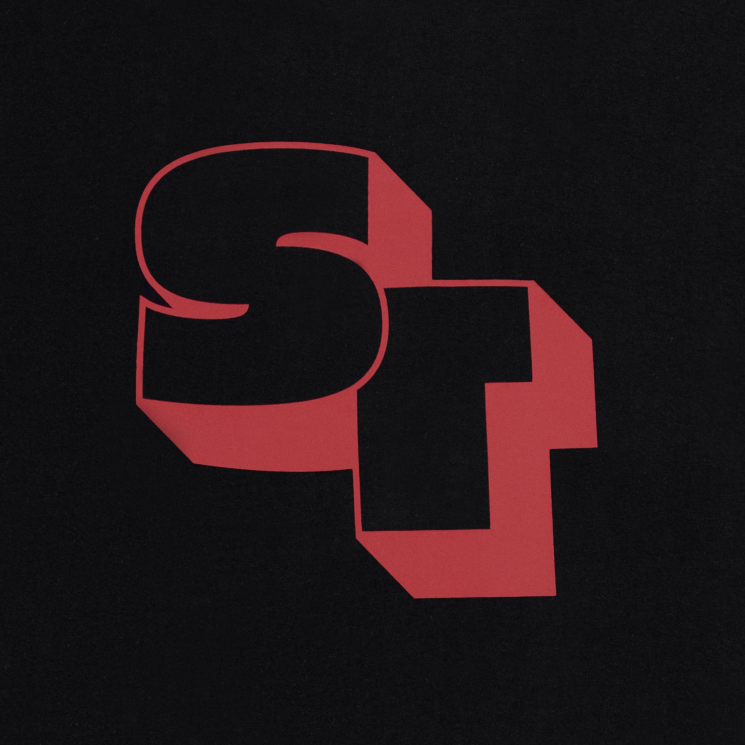Printed cotton short-sleeved T-shirt SERGE BLANCO Black