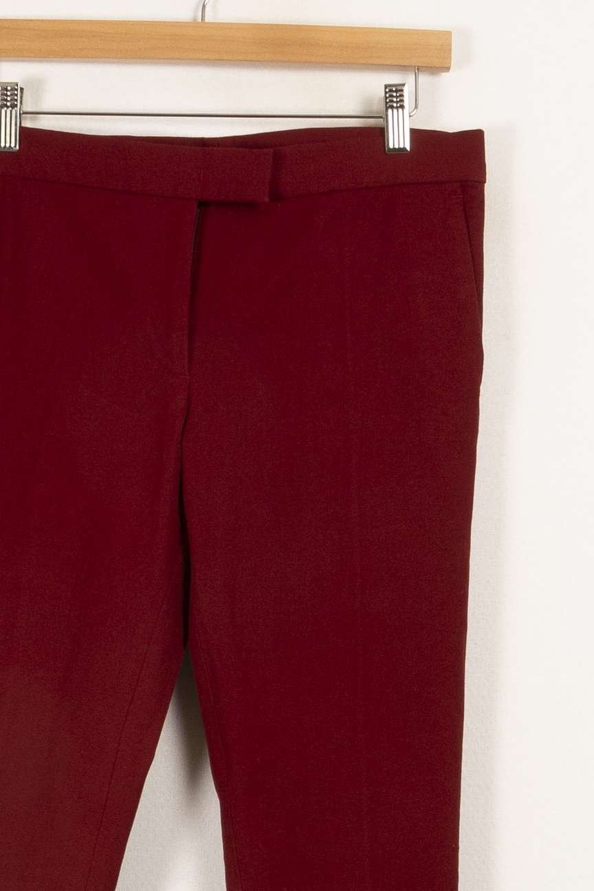 Burgundy pants JOSEPH - Seconde Main Red