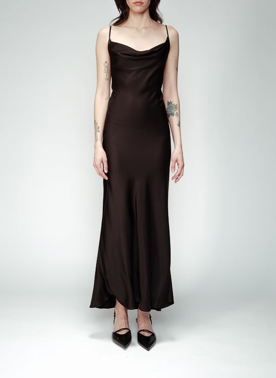 Satiny midi dress GRACE ET MILA
