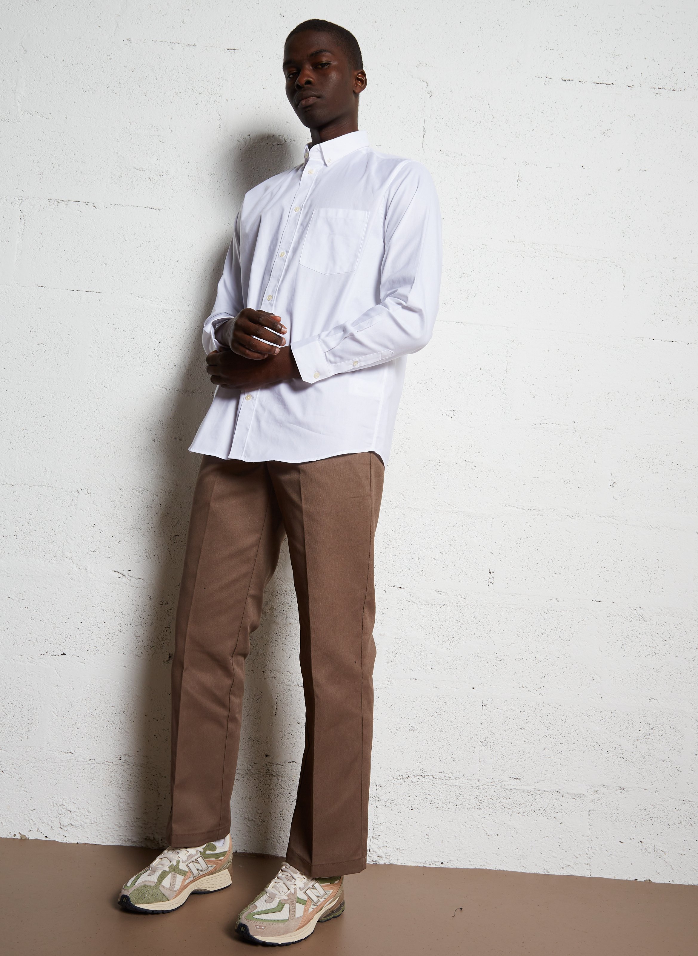 Dakota regular-fit cotton shirt AU PRINTEMPS PARIS White