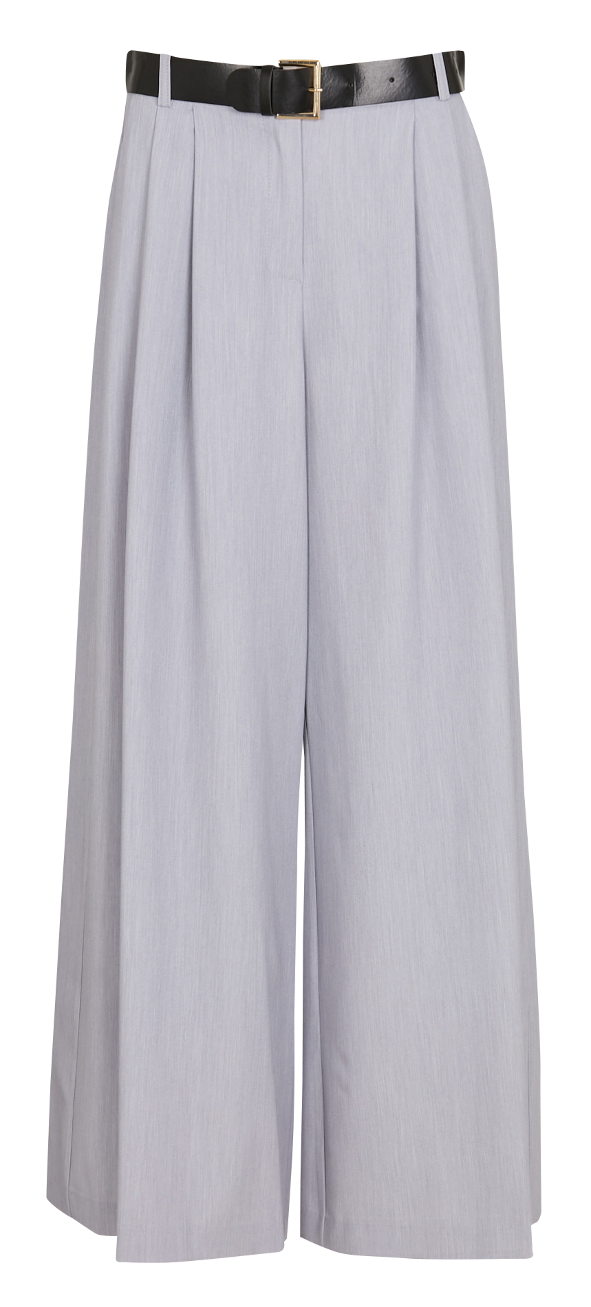 Wide-leg high-waisted pleated pants IMPERIAL Silver