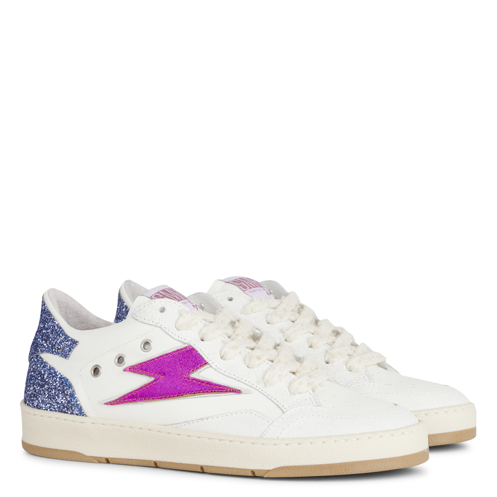 Baskets basses à détails pailletés SEMERDJIAN - SMR Blanc