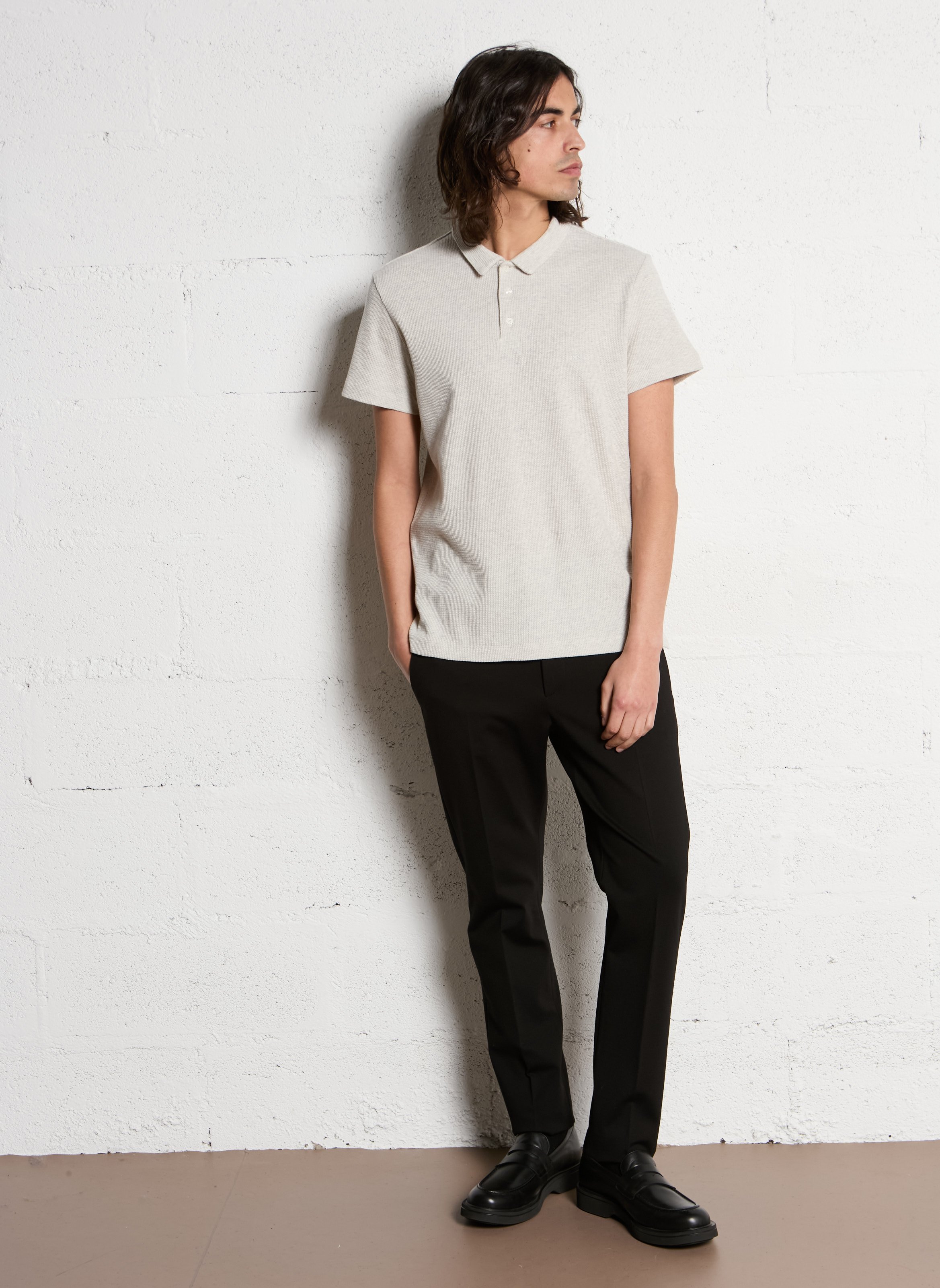 Slim fit broek IKKS Zwart