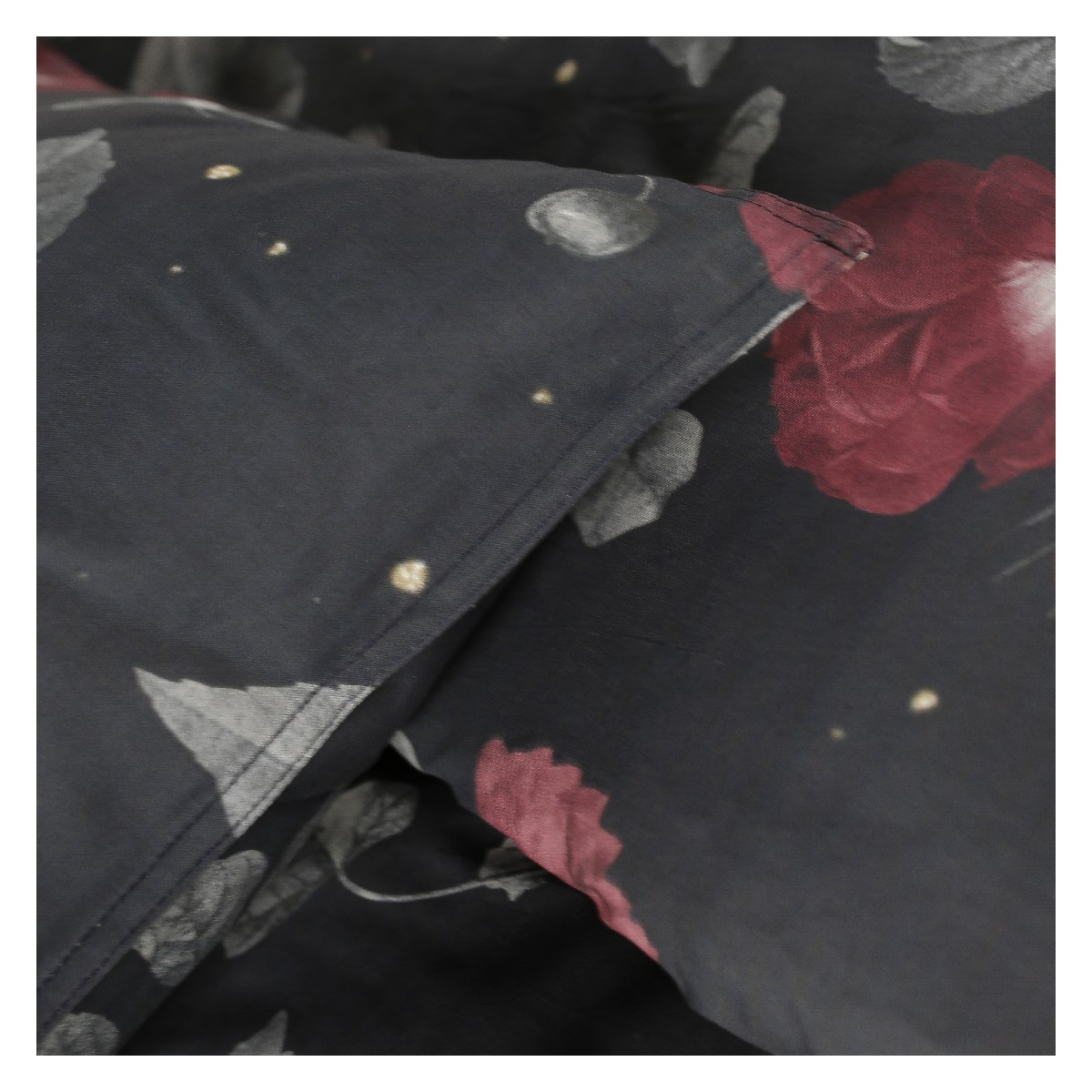 Printed cotton bedding set TODAY LINGE DE MAISON Black