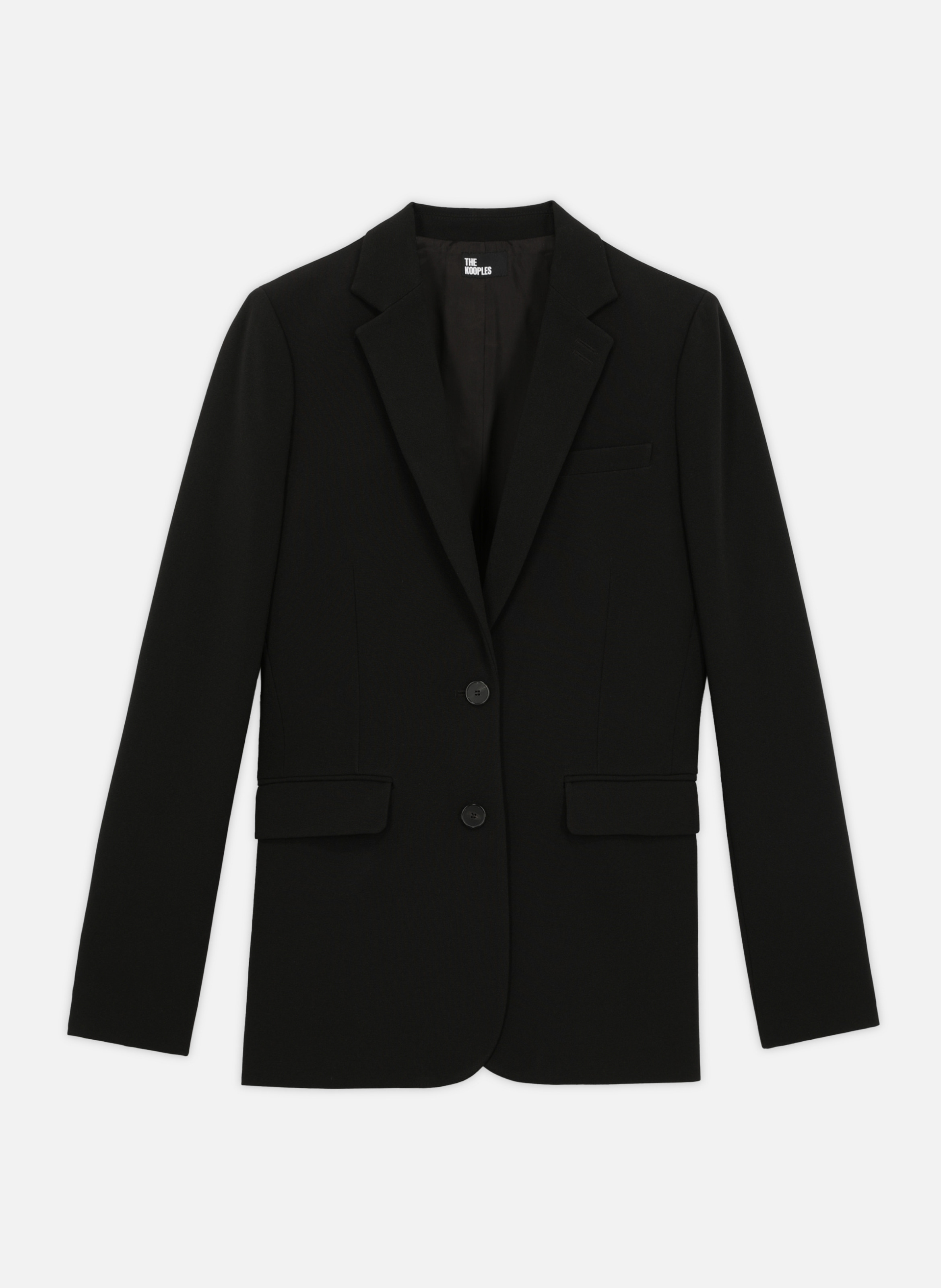 Straight-cut crepe blazer THE KOOPLES Black