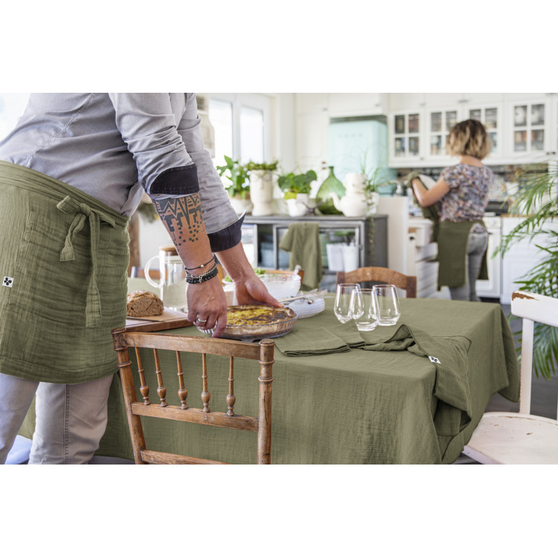Cotton gauze tablecloth  Romarin
