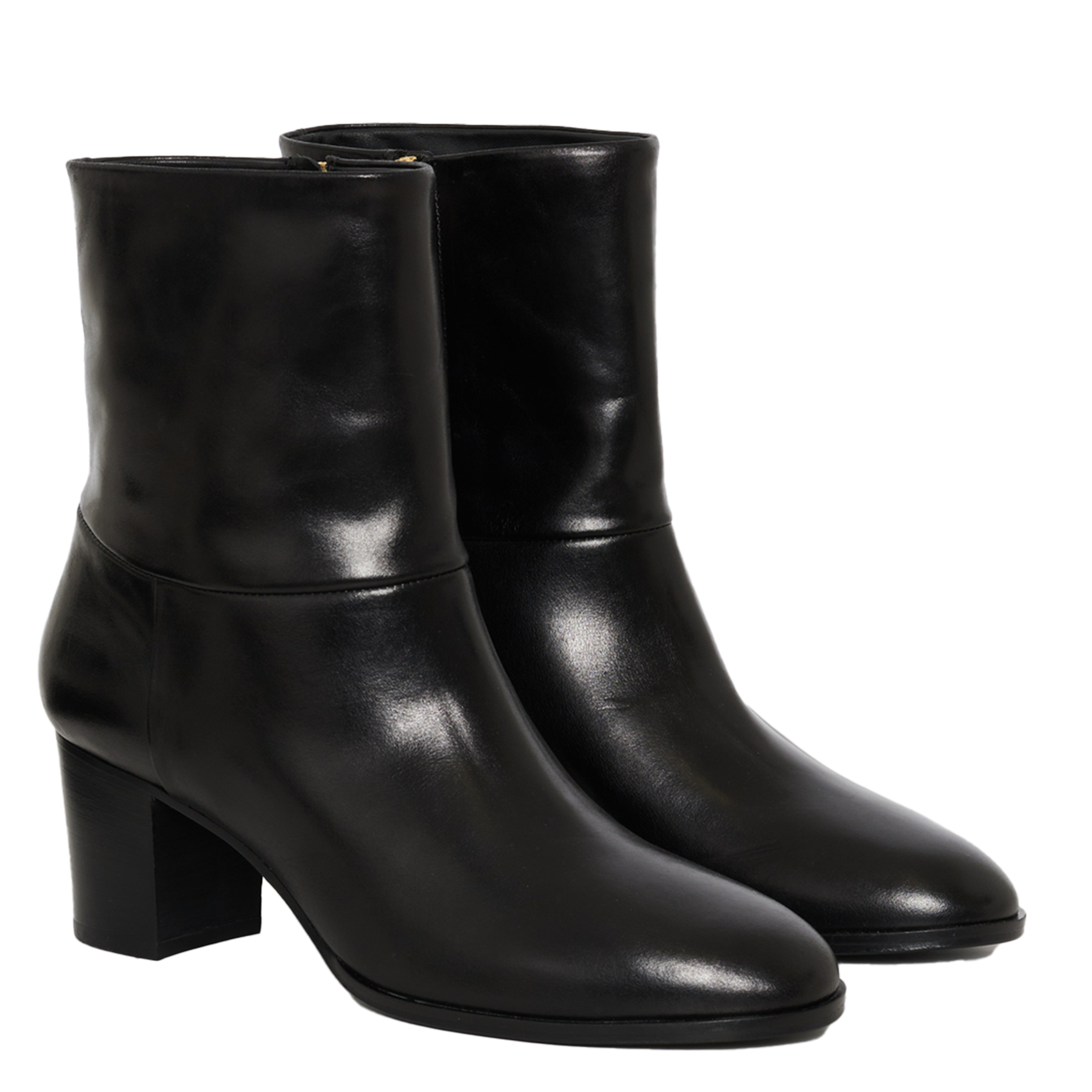 Bianca leather ankle boots GERARD DAREL Black
