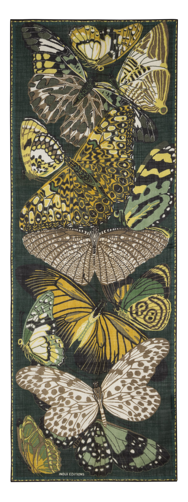 Bedruckter Wollfoulard INOUI EDITIONS Grun