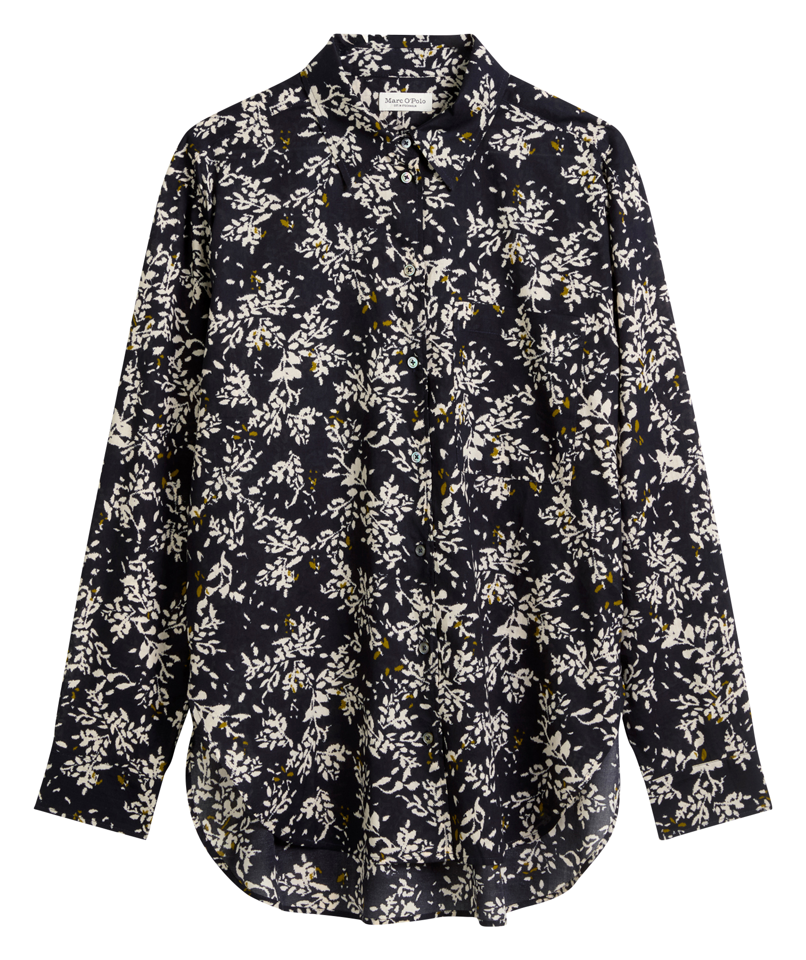 Camisa de algodón recta estampada MARC O'POLO Multicolor