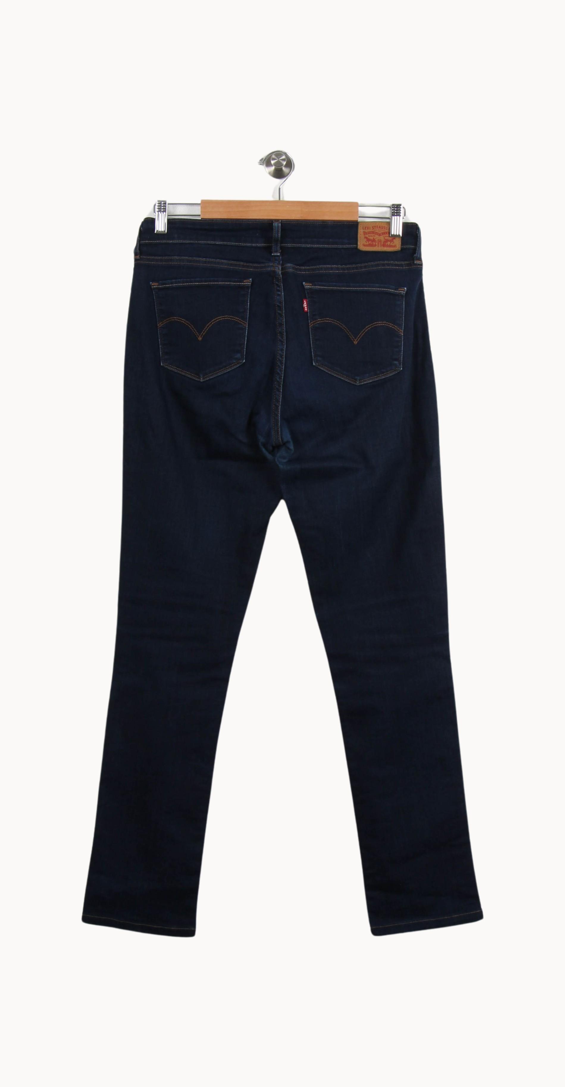 Cropped slim jeans with studs LEVI'S - Seconde main Blue