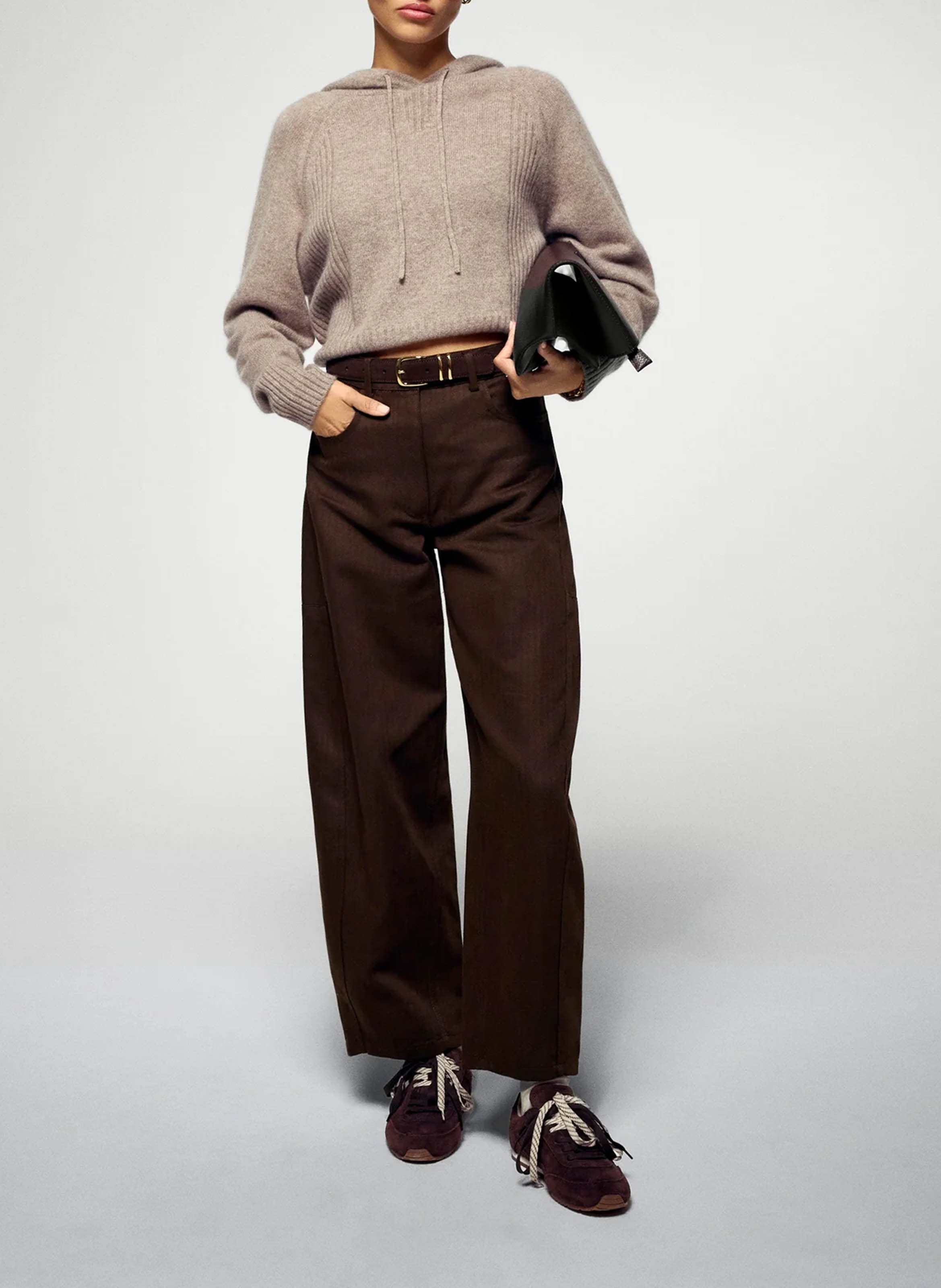 Oversized cashmere hoodie FROM FUTURE Beige