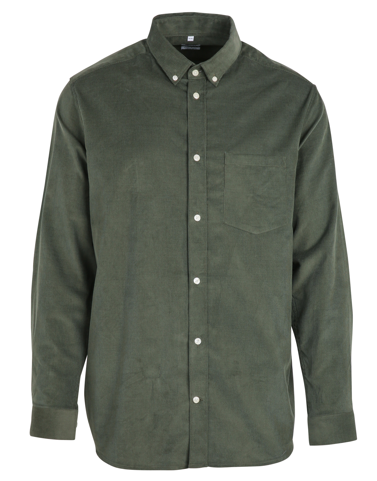 Straight ribbed cotton shirt AU PRINTEMPS PARIS Khaki