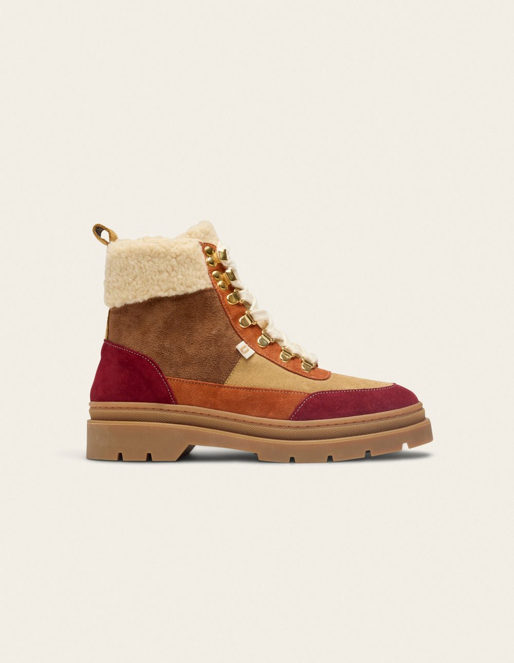 Lace-up ankle boots ODAJE EX. M.MOUSTACHE Red