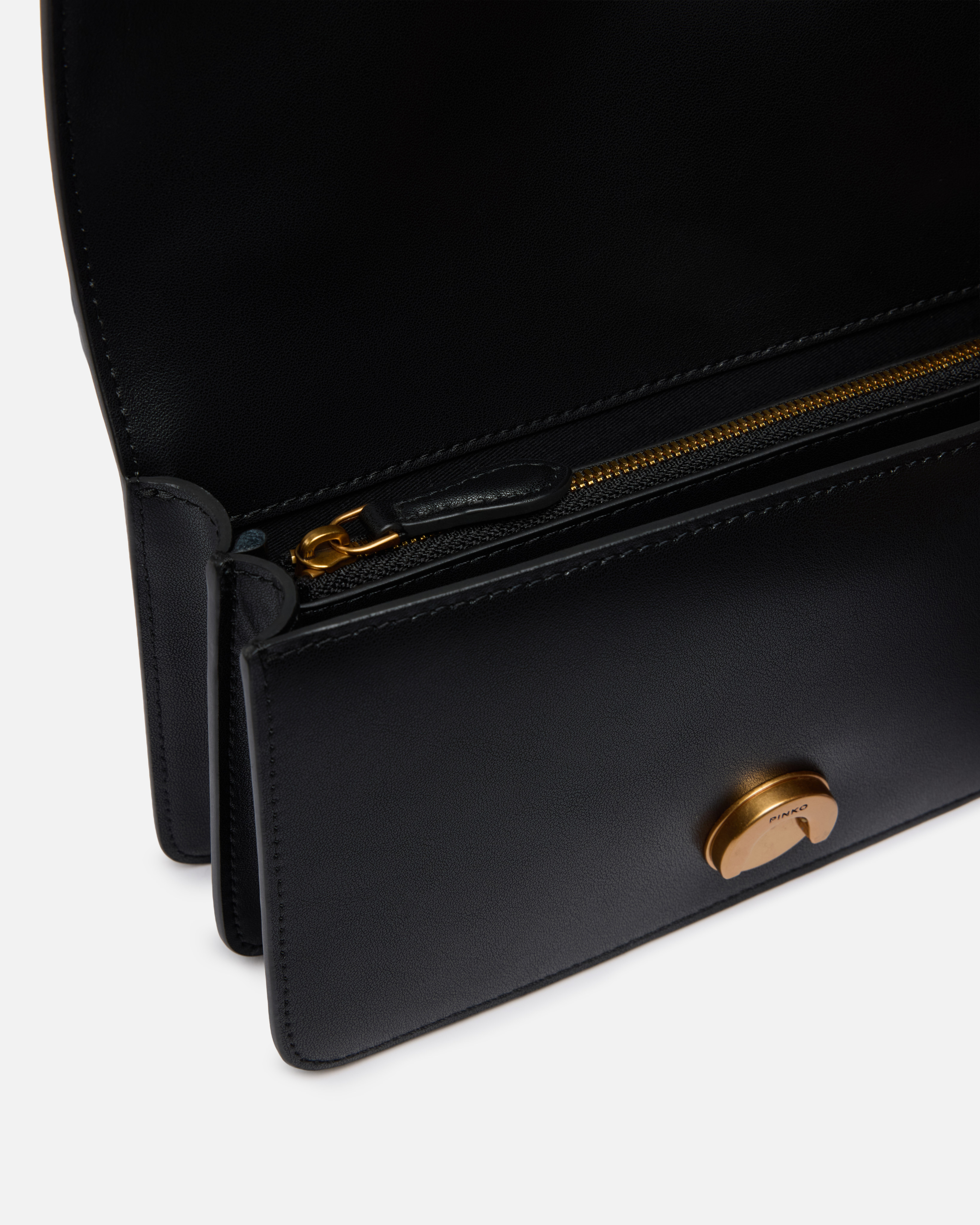 Small Love Bag One leather crossbody bag Black