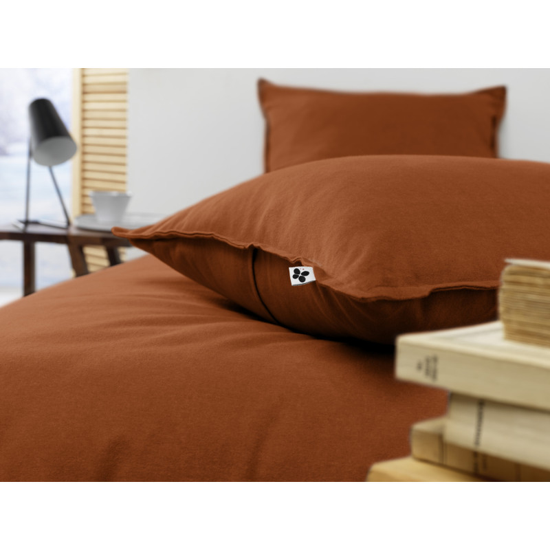 "Candice" cotton flannel pillowcase in all sizes. L'EFFET PAPILLON Multicolored