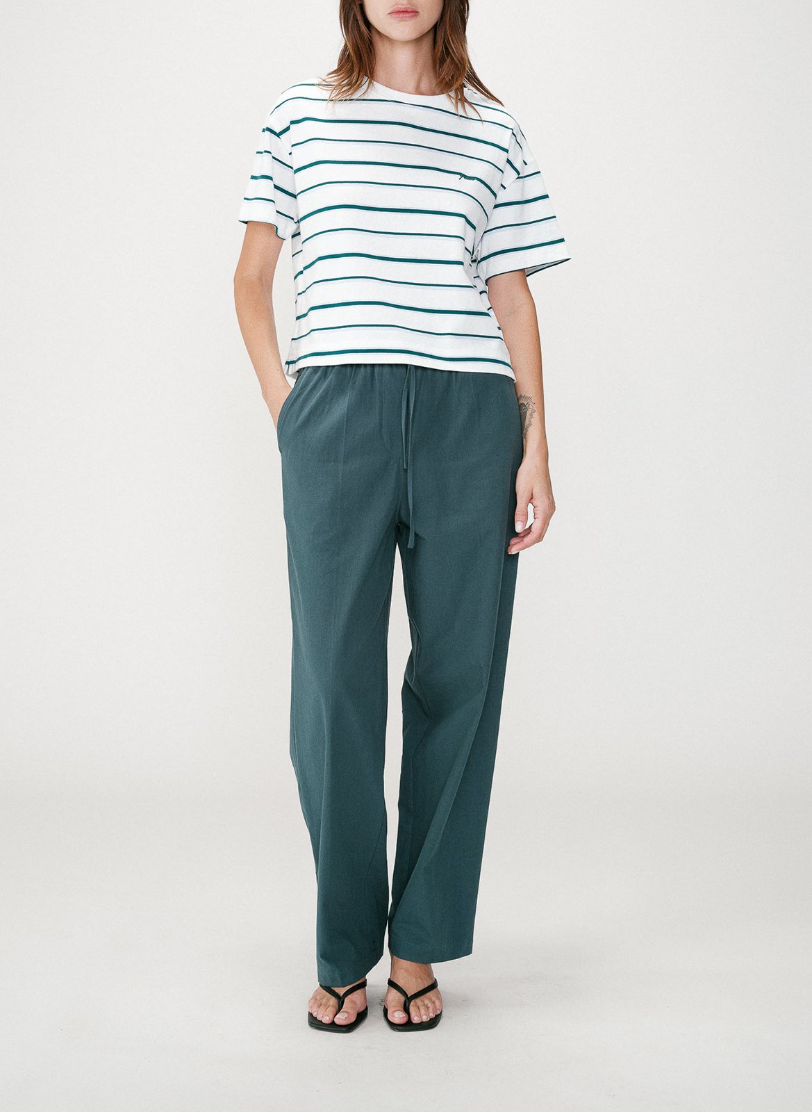 Baumwoll-Pullover mit Rundhalsausschnitt GRACE ET MILA Beige