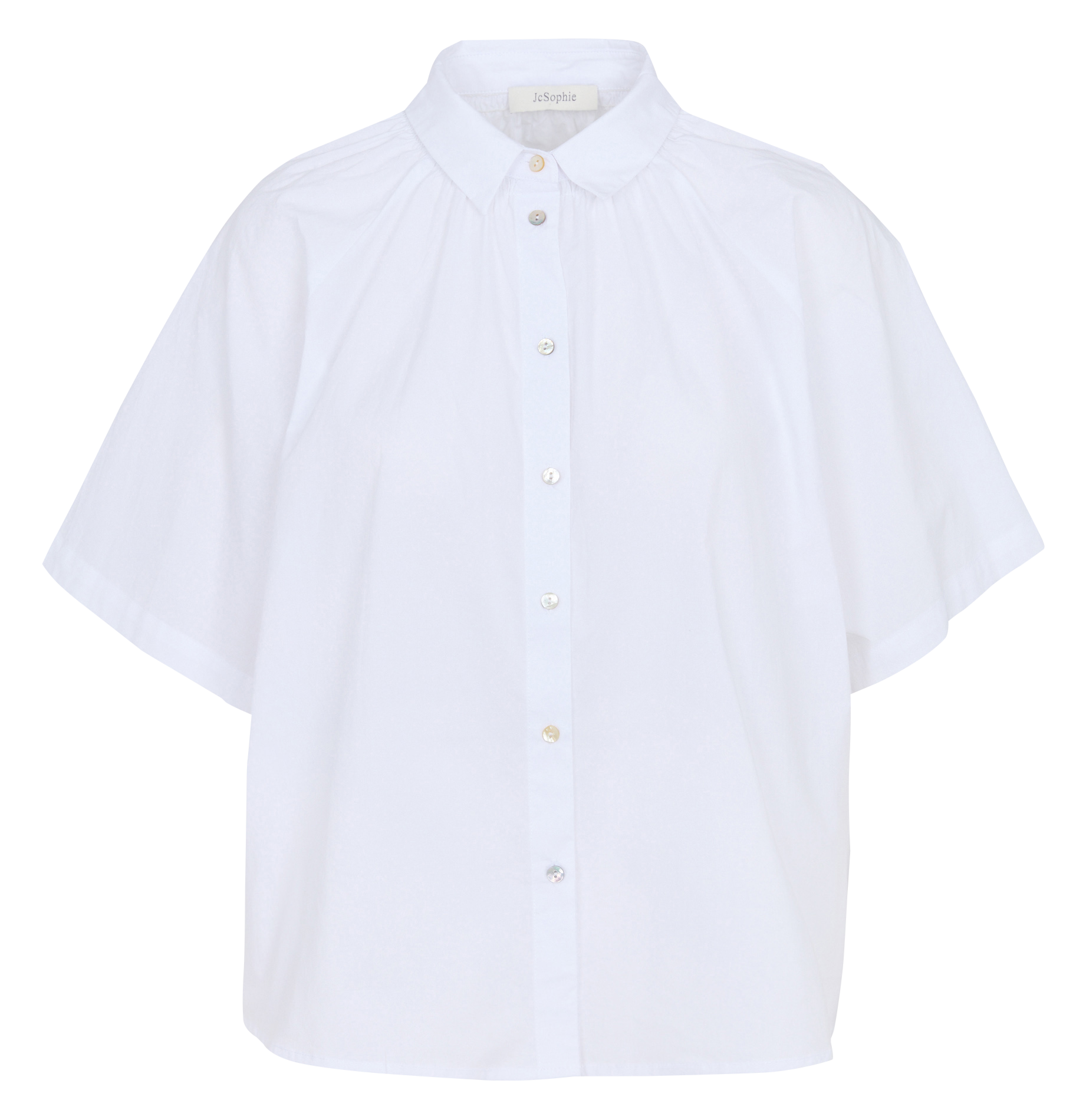 Loose-fit cotton shirt with classic collar JC SOPHIE