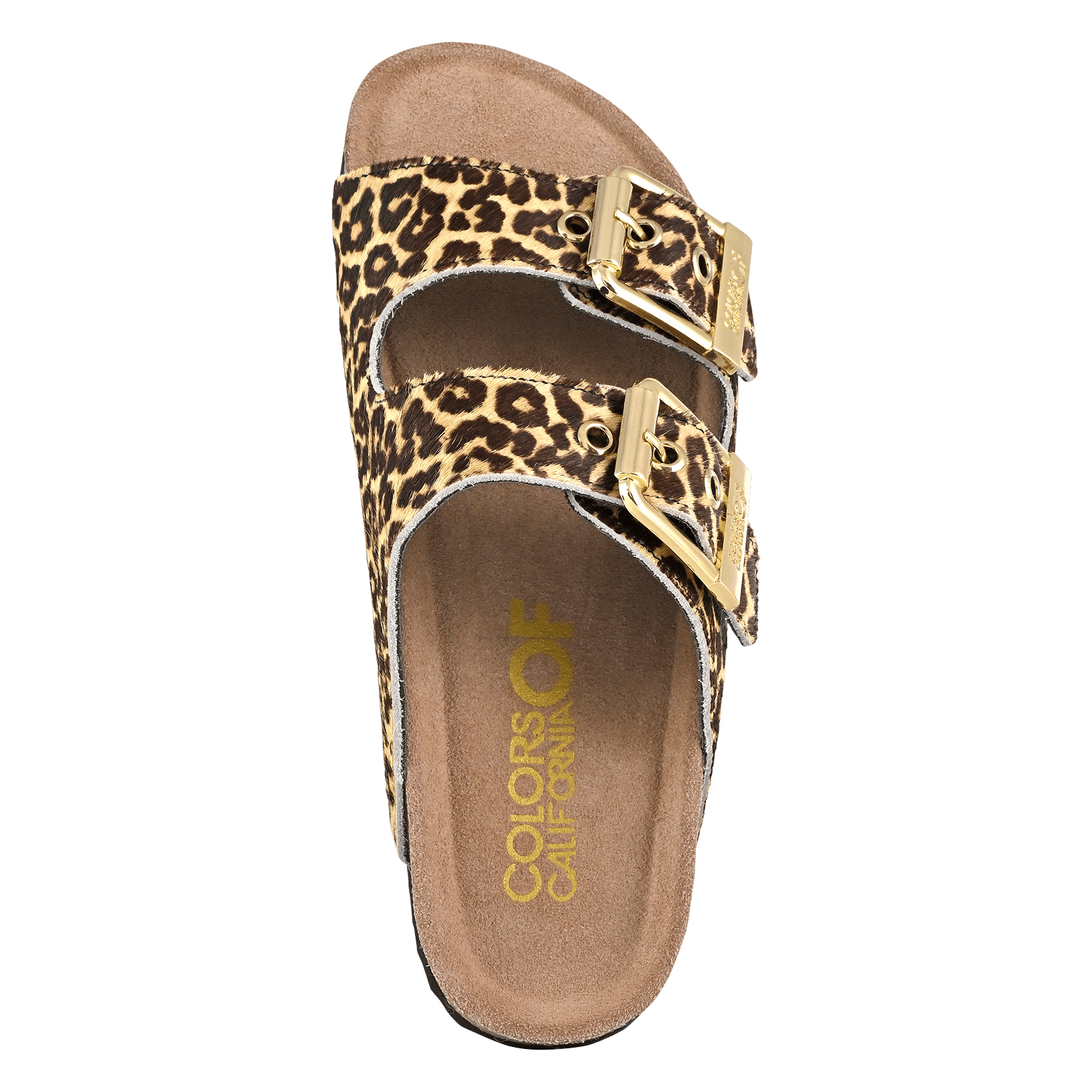 Sandales plates en cuir COLORS OF CALIFORNIA Multicolore