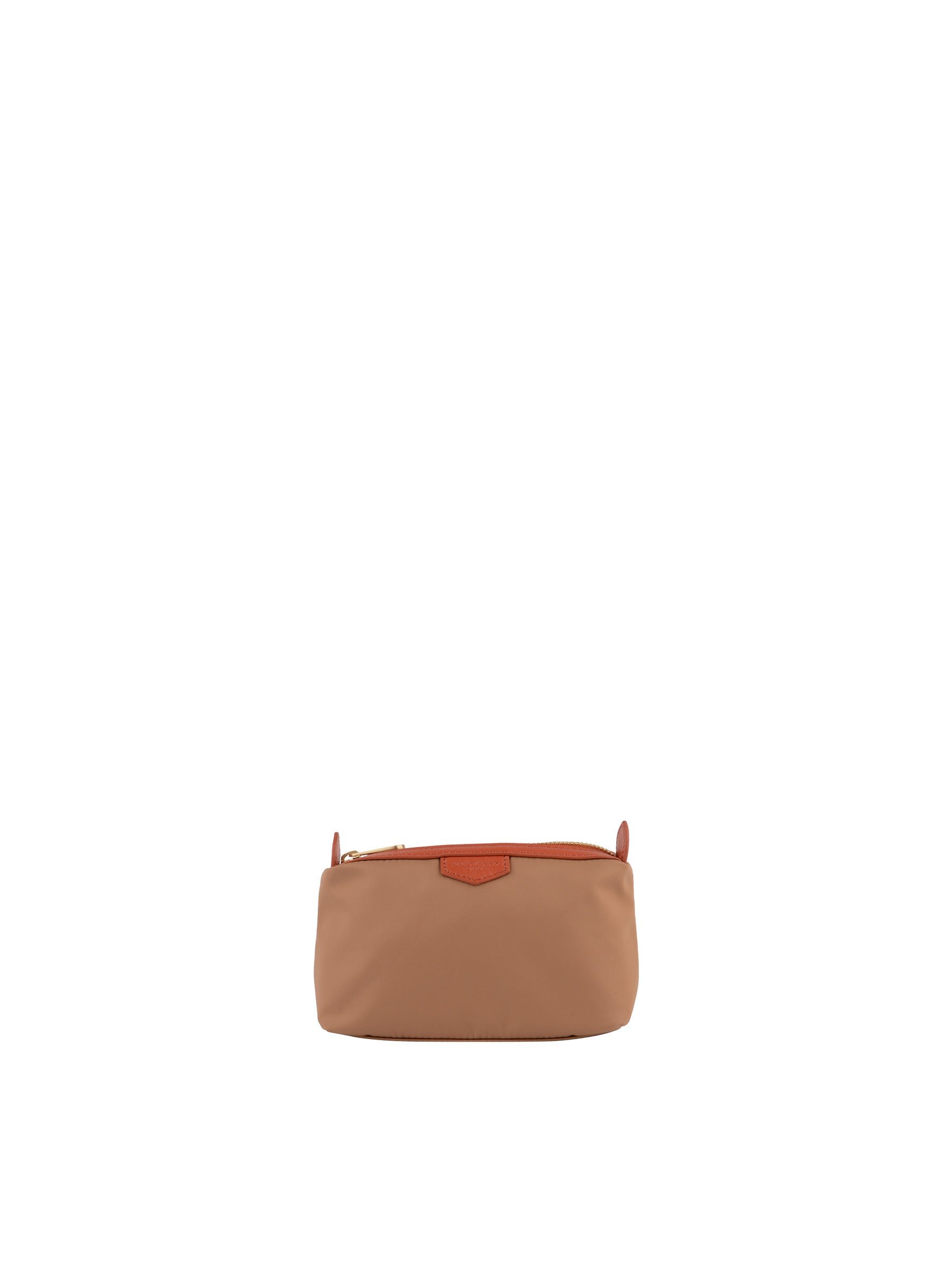 Calfskin leather handbag POURCHET Orange