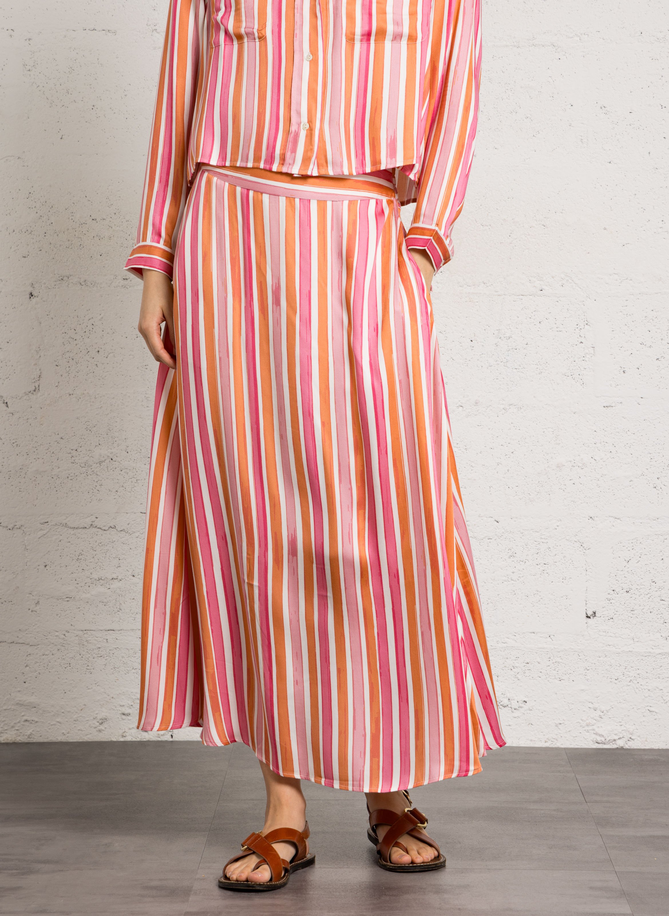 Langer Rock BELLA JONES Rosa