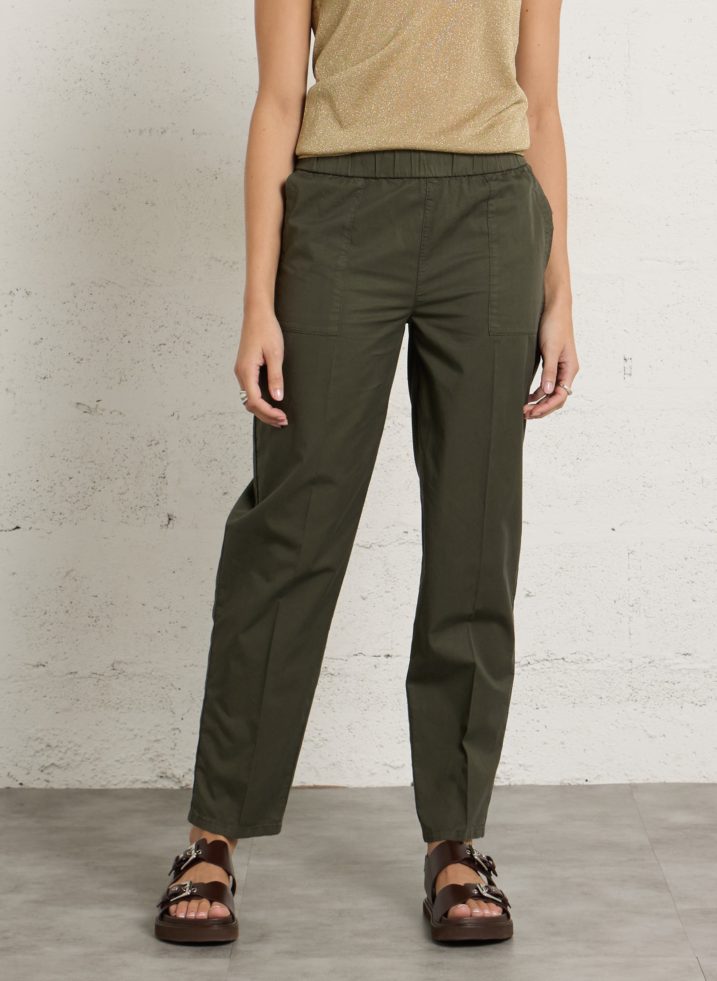 Pantalon ajusté en coton mélangé LAB DIP