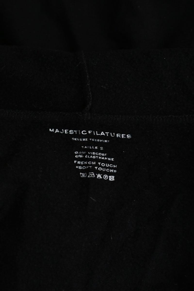 Gilet MAJESTIC FILATURES - SECONDE MAIN Noir