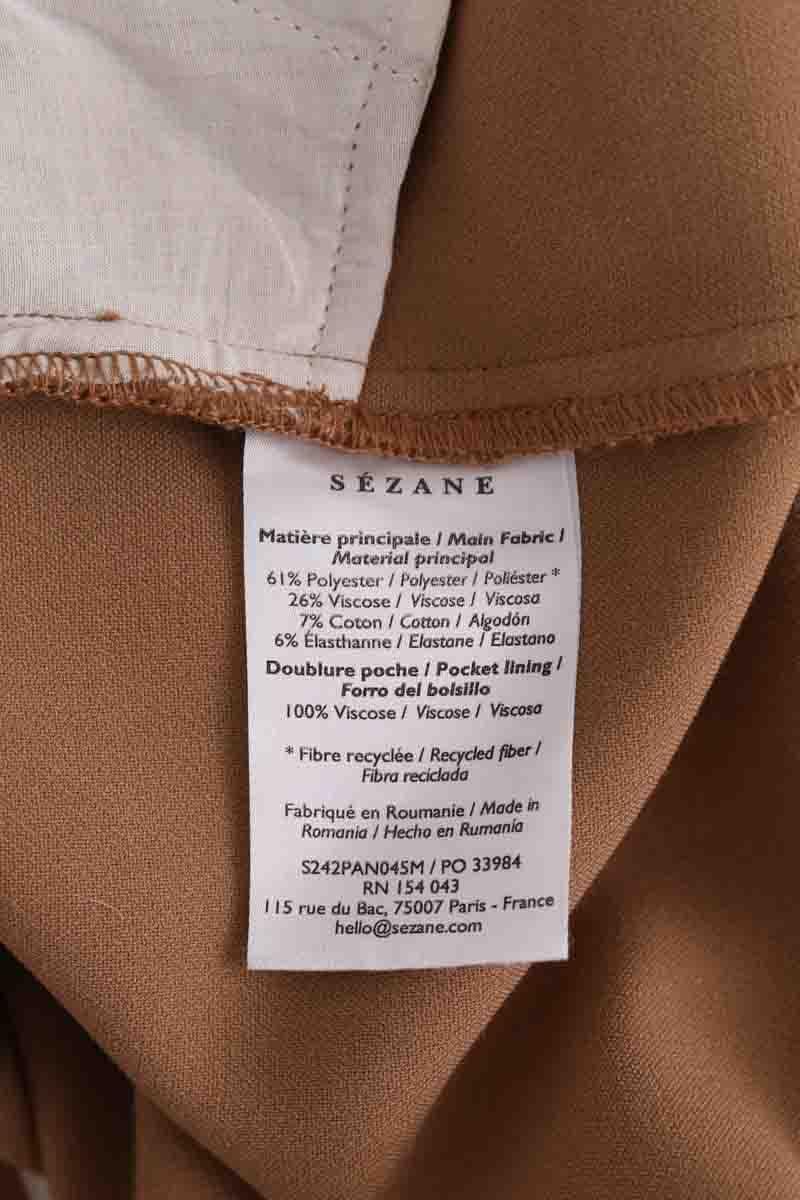Wide trousers SEZANE - Seconde main Brown