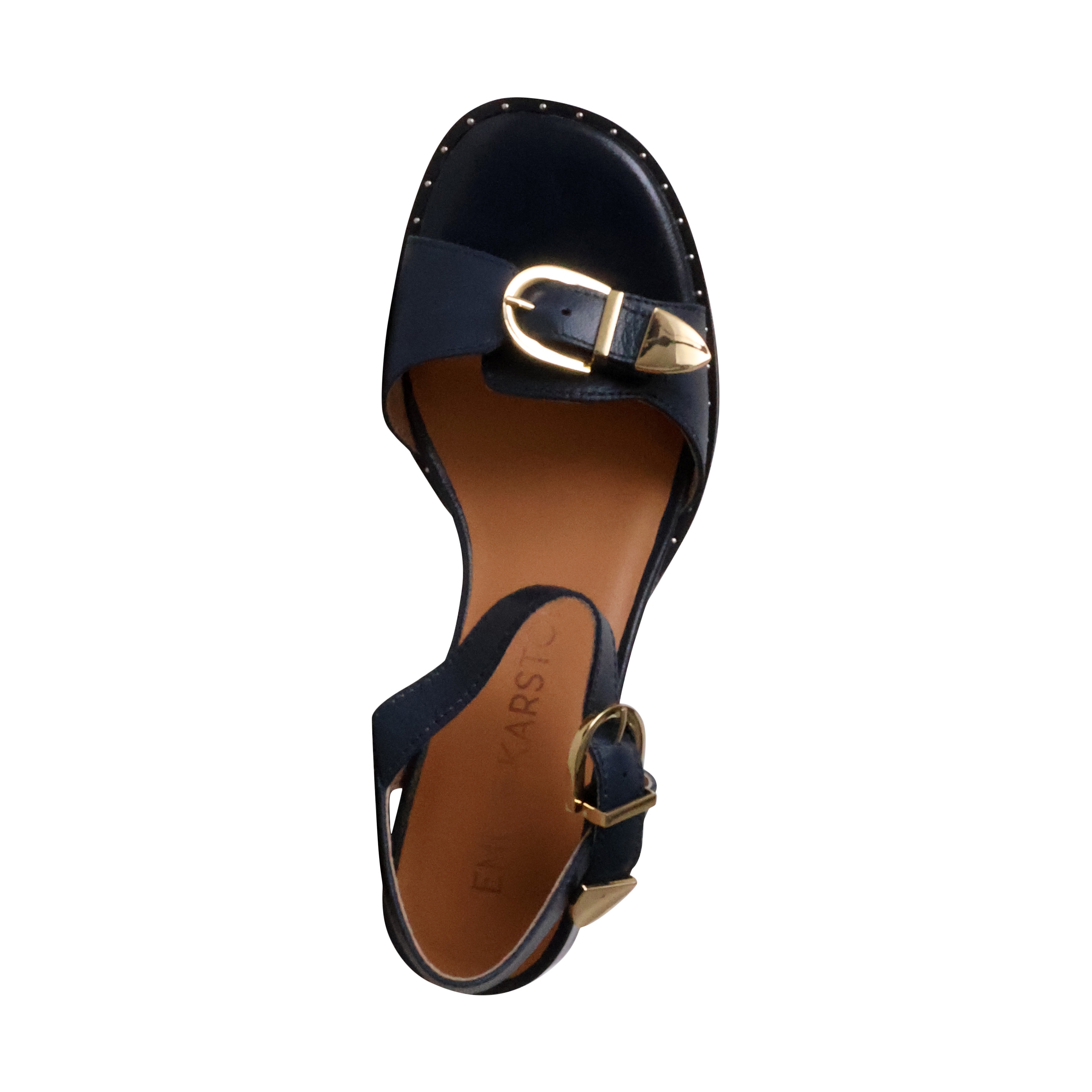 Leather heeled sandals - Keith EMILIE KARSTON Blue