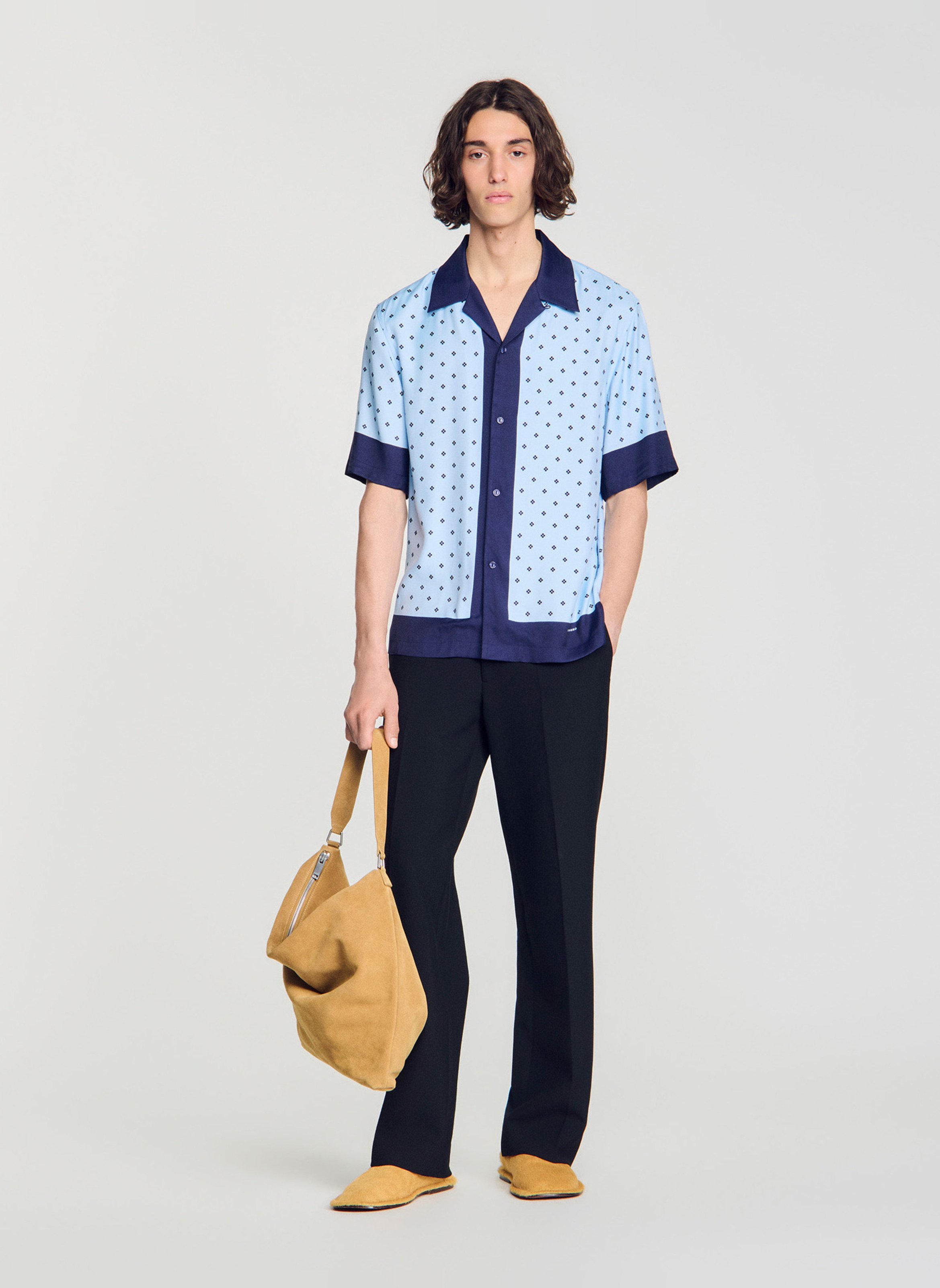Chemise col classique  SANDRO Bleu