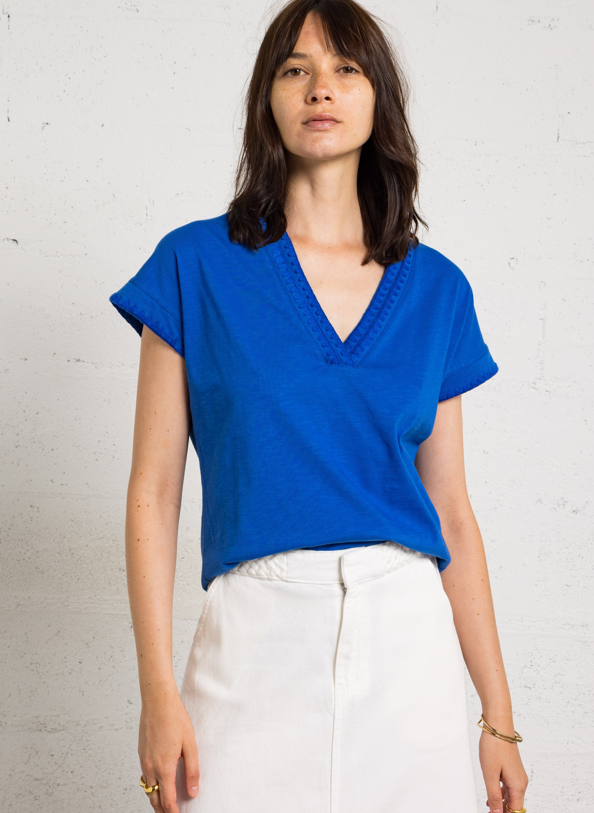 Tee-shirt droit en coton MAISON 123
