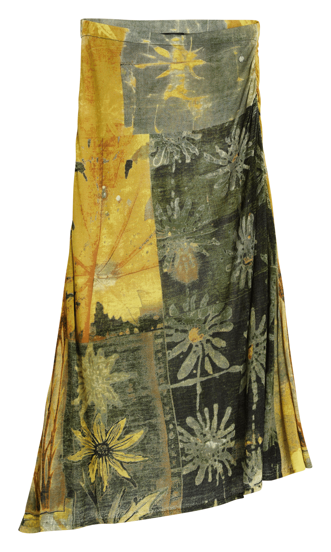 Printed long skirt DESIGUAL Green