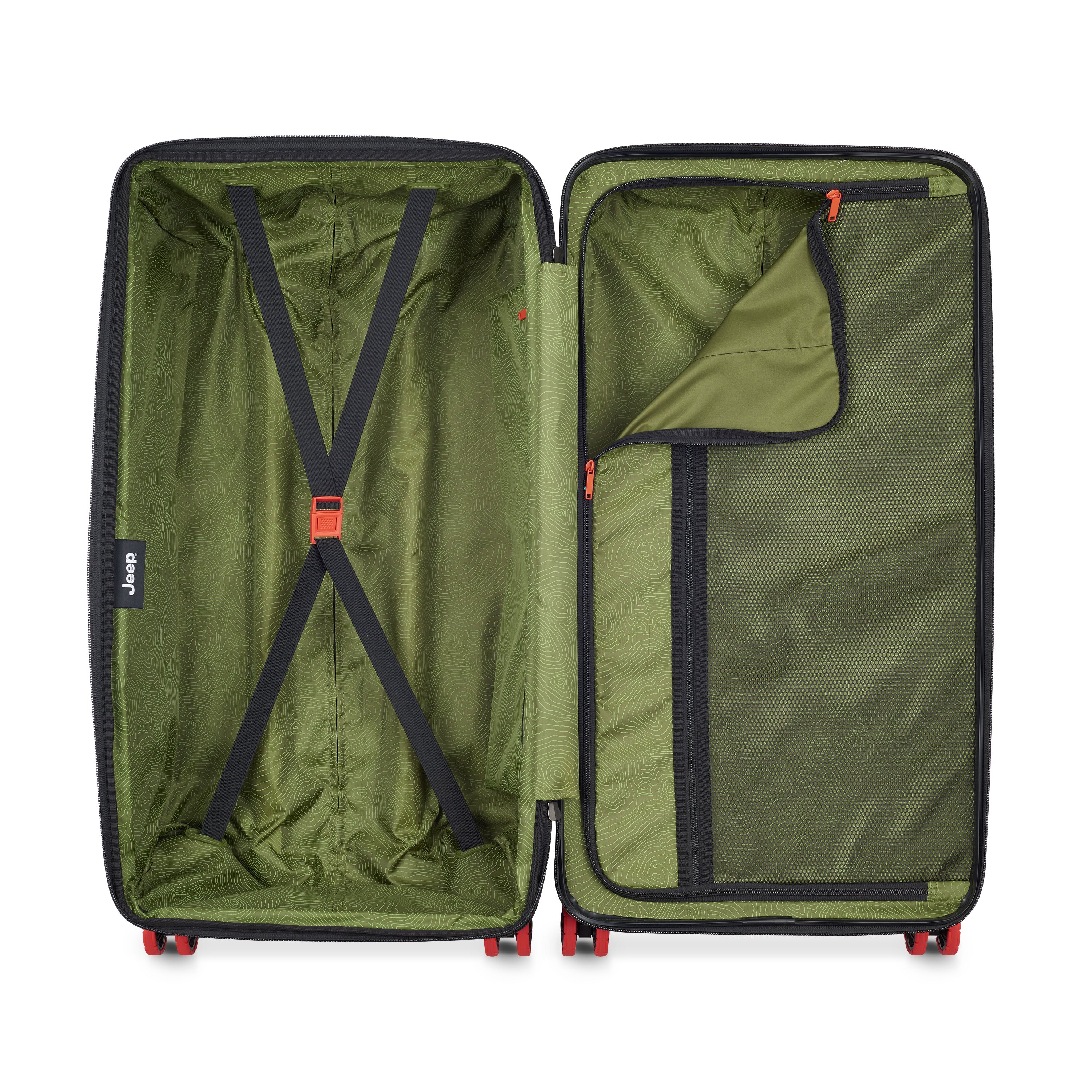 Valise soute rigide 80 cm x 41 cm x 37 cm cm - 121 l - xxl DELSEY PARIS Rouge