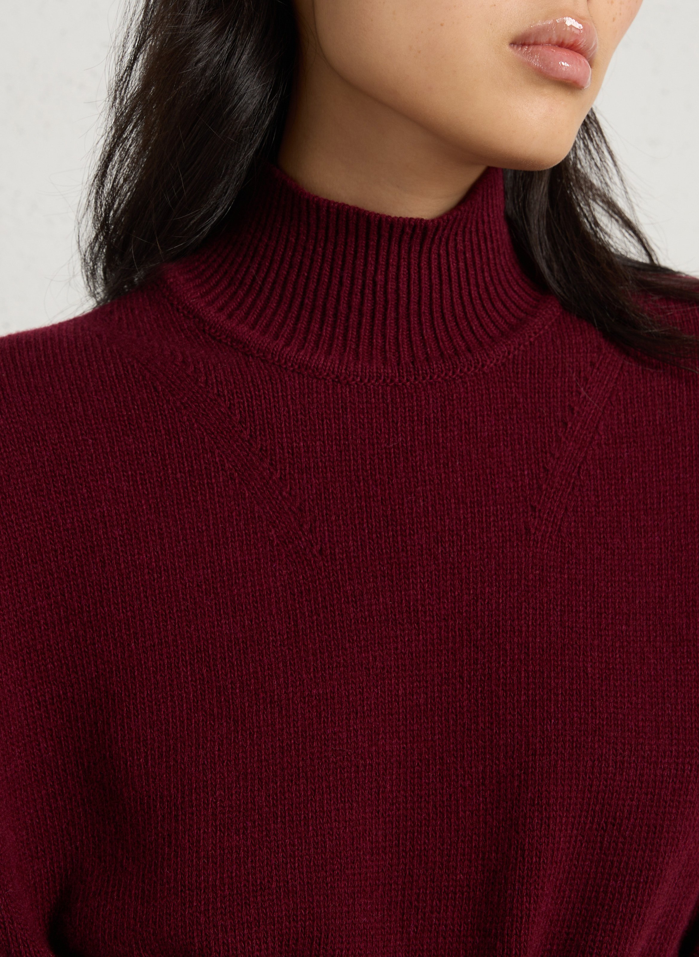 Abito maglione midi ampio in lana ARMOR LUX Rosso